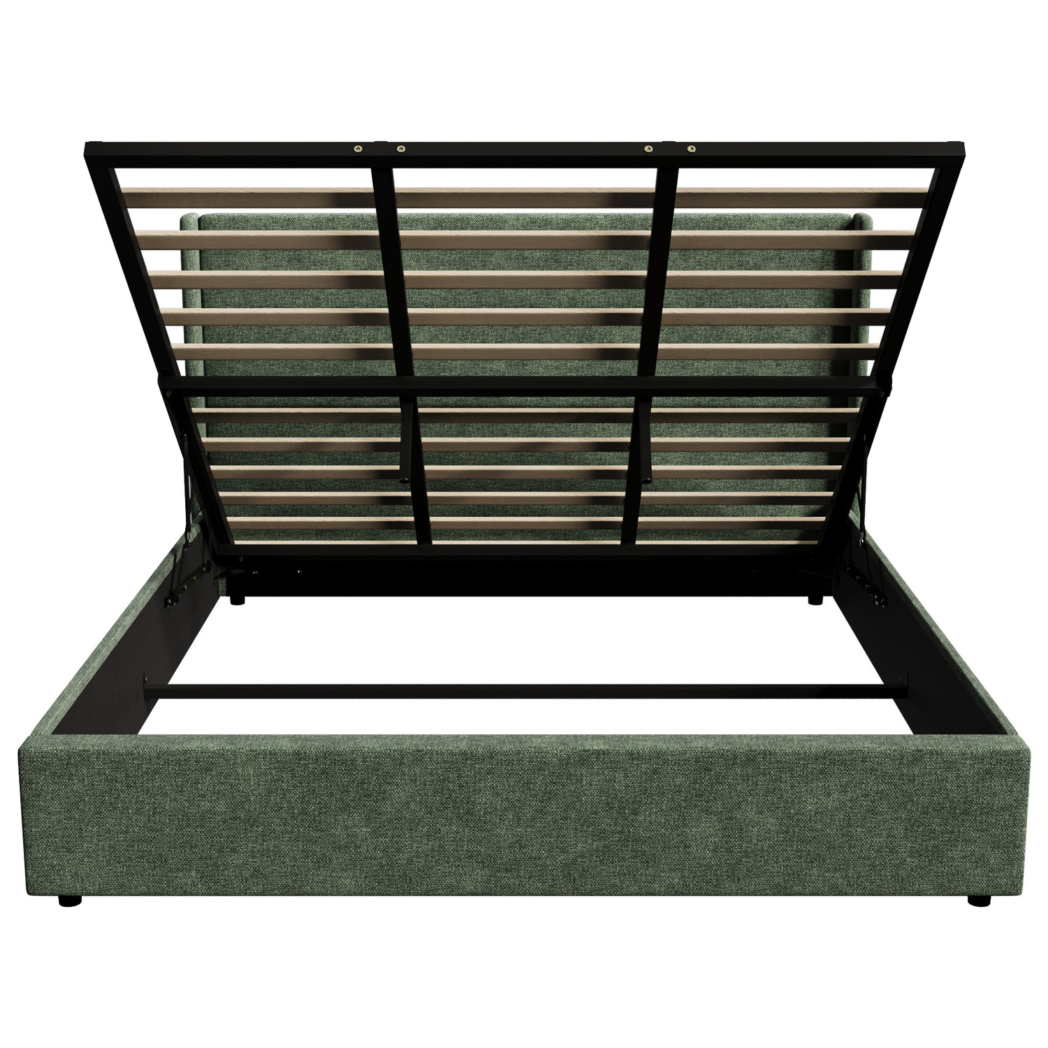 Ciaran Chenille Gas Lift Storage Bed