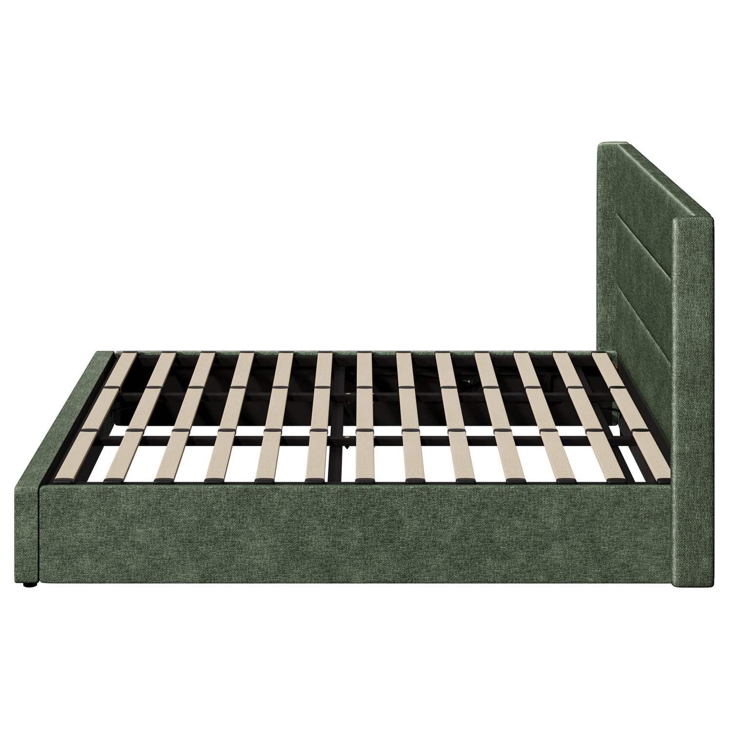 Ciaran Chenille Gas Lift Storage Bed
