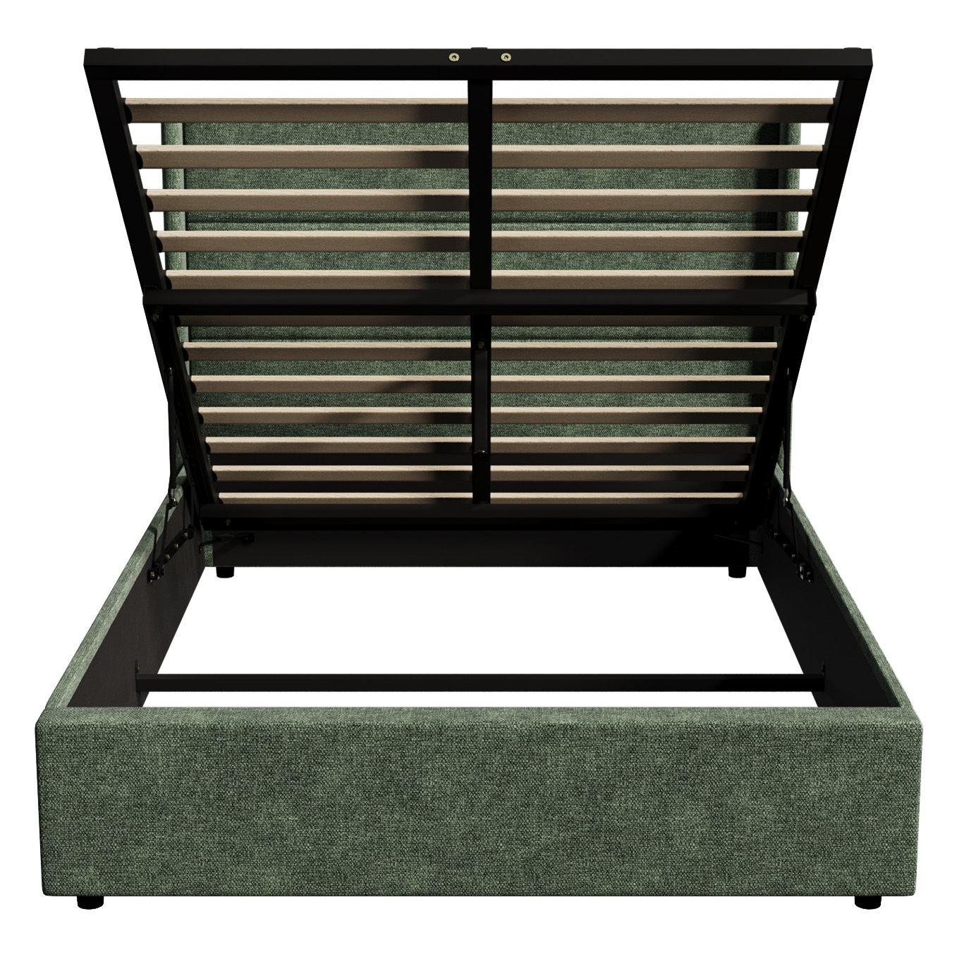 Ciaran Chenille Gas Lift Storage Bed