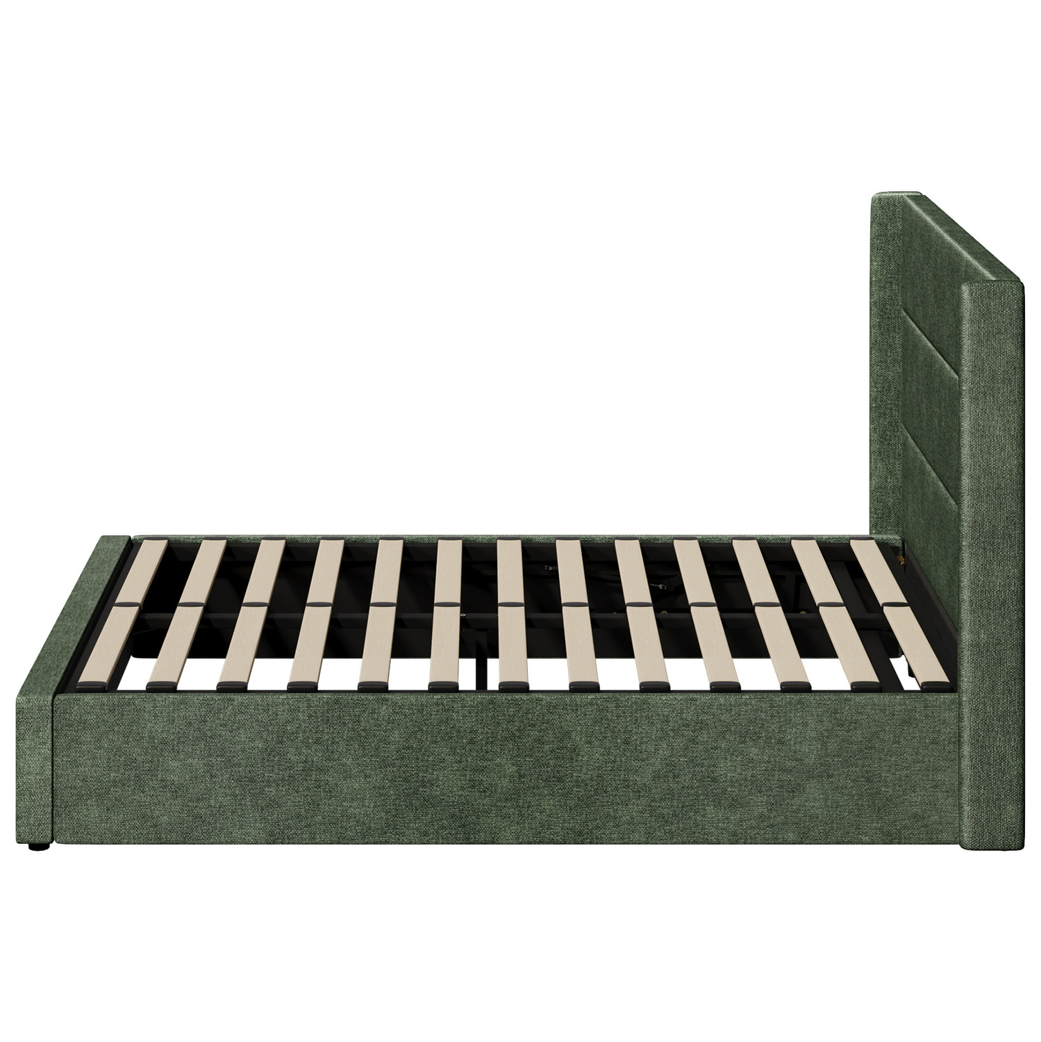 Ciaran Chenille Gas Lift Storage Bed