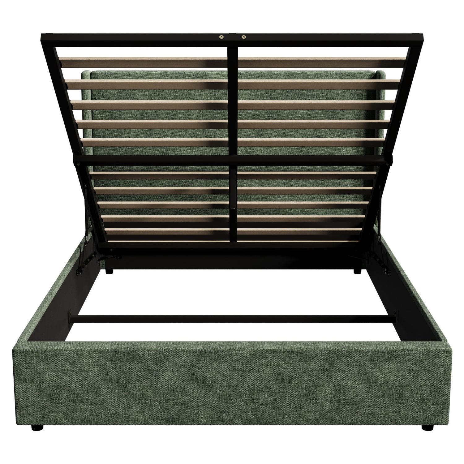 Ciaran Chenille Gas Lift Storage Bed