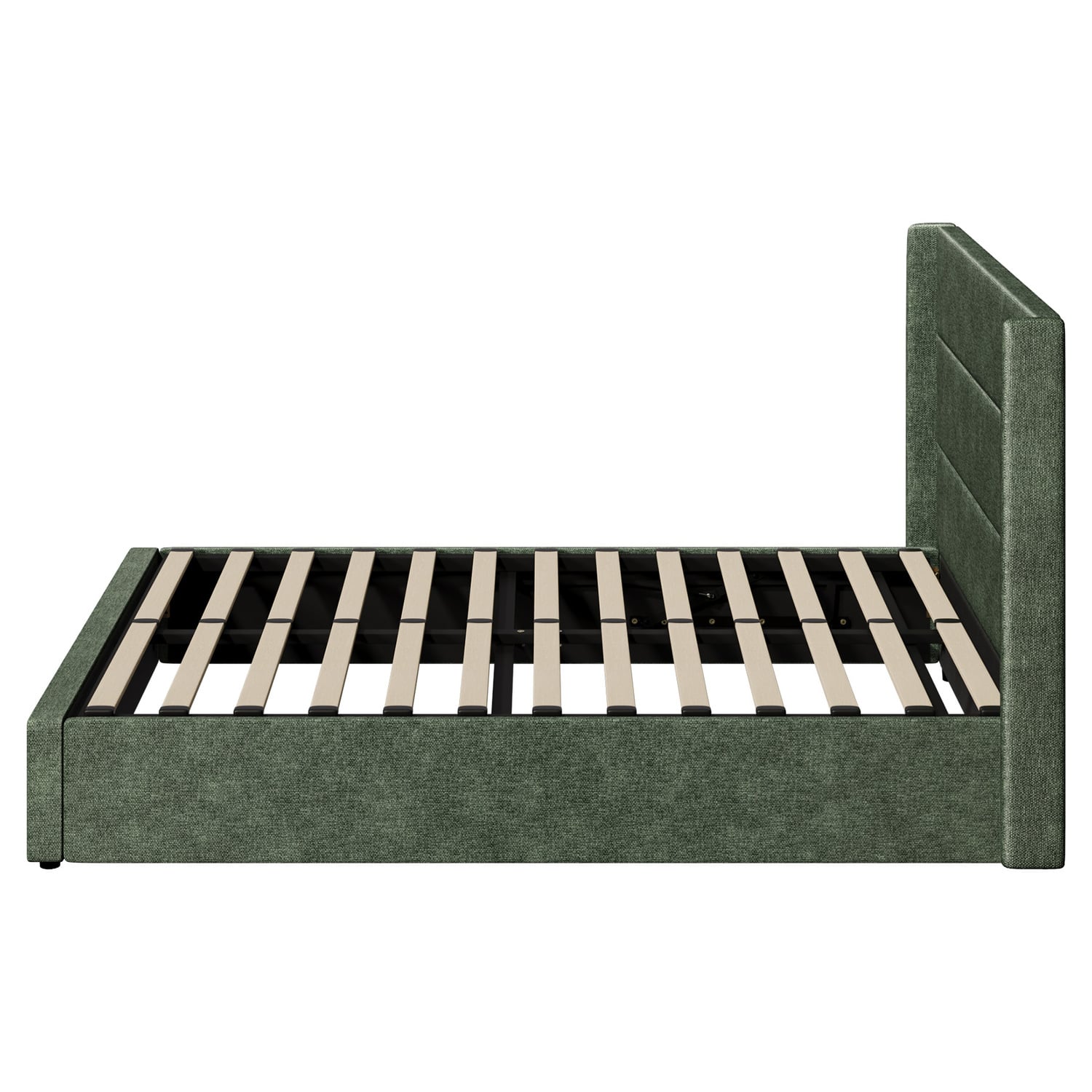 Ciaran Chenille Gas Lift Storage Bed