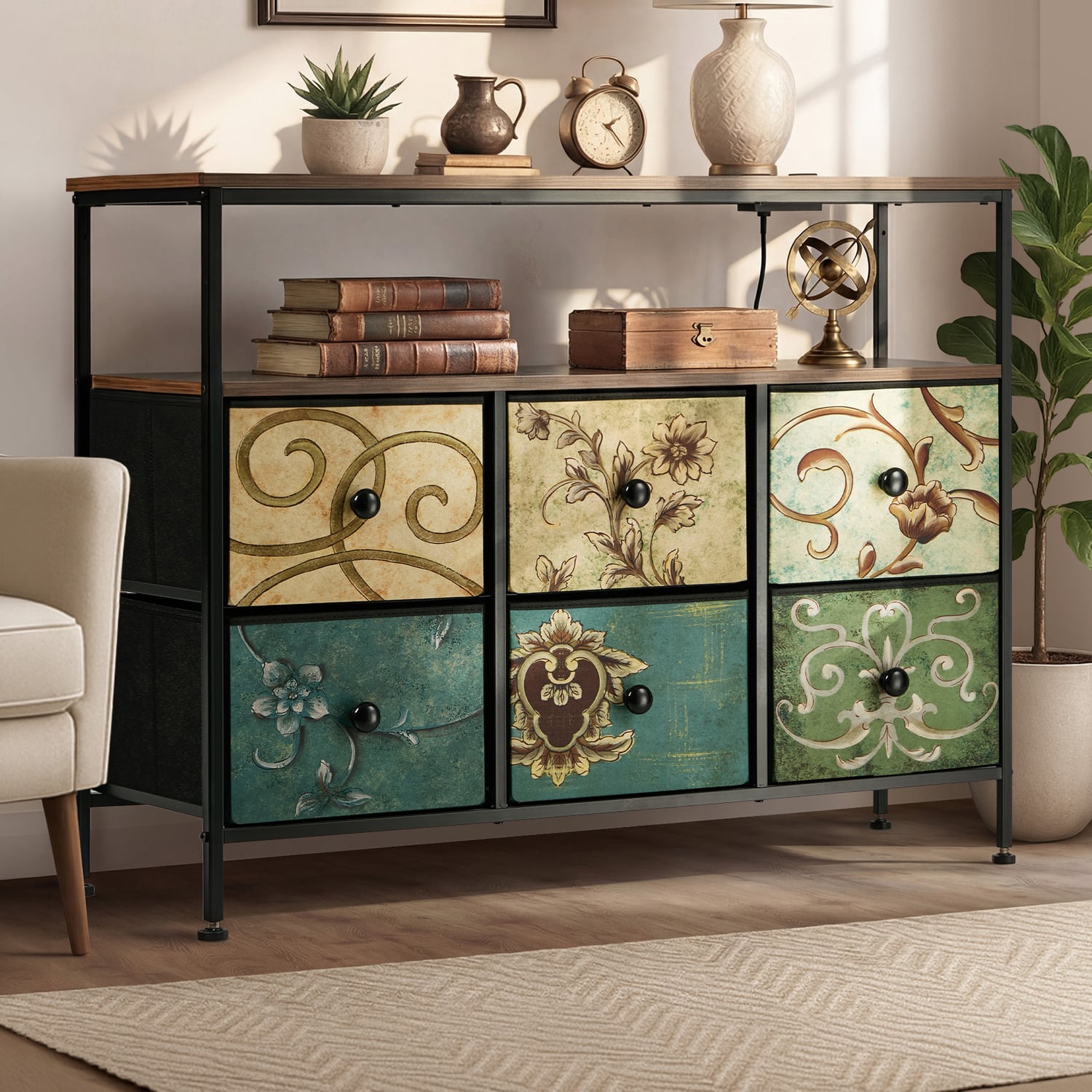 Vanderco 6 Drawer Chest with Charging Station
