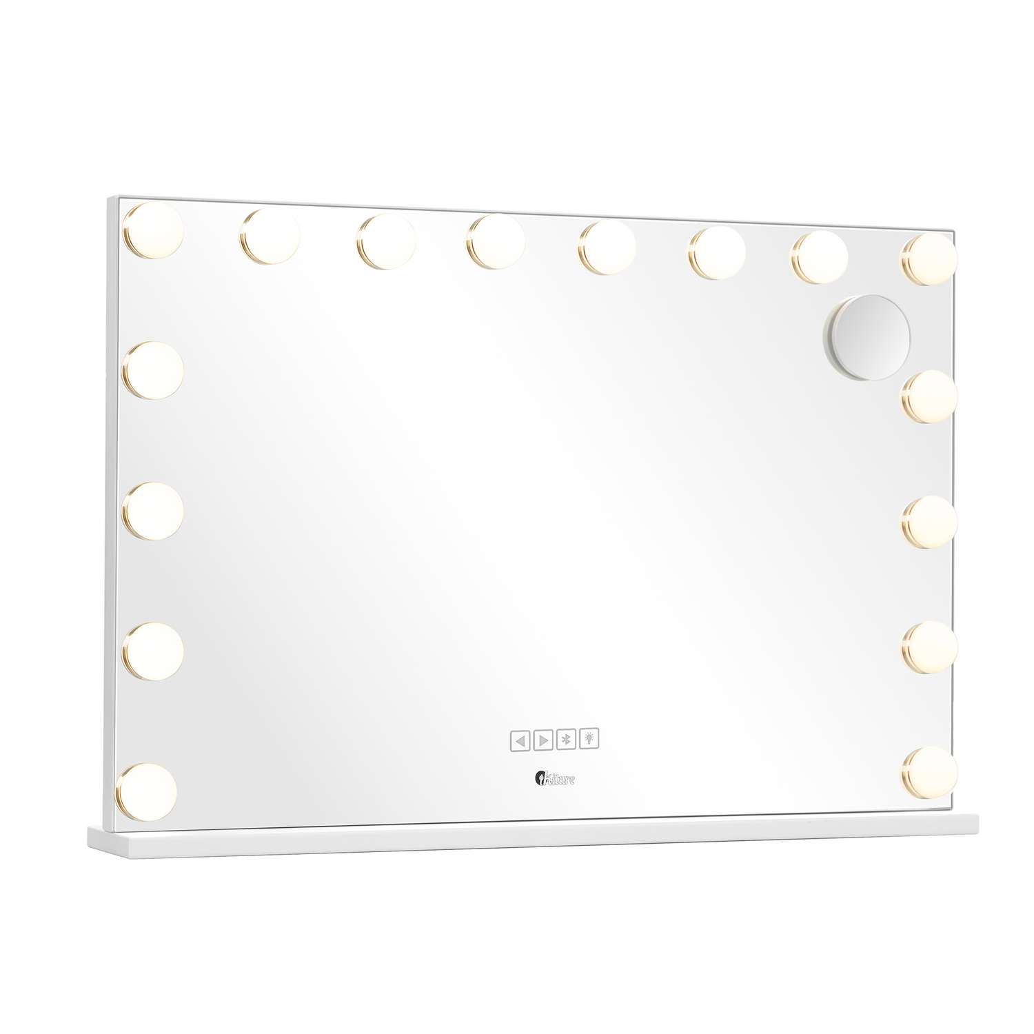 Jerzel Steel LED Mirror with Bluetooth