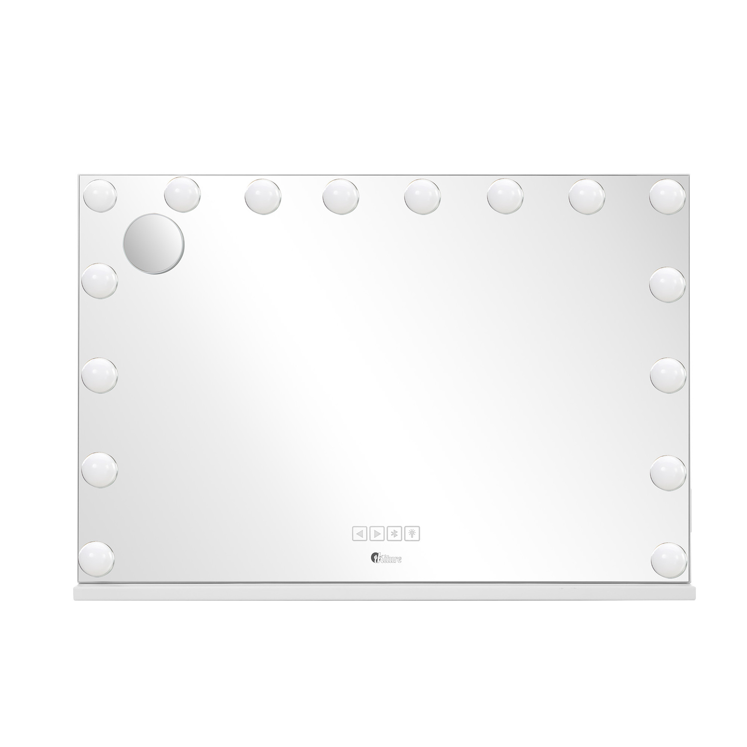 Jerzel Steel LED Mirror with Bluetooth