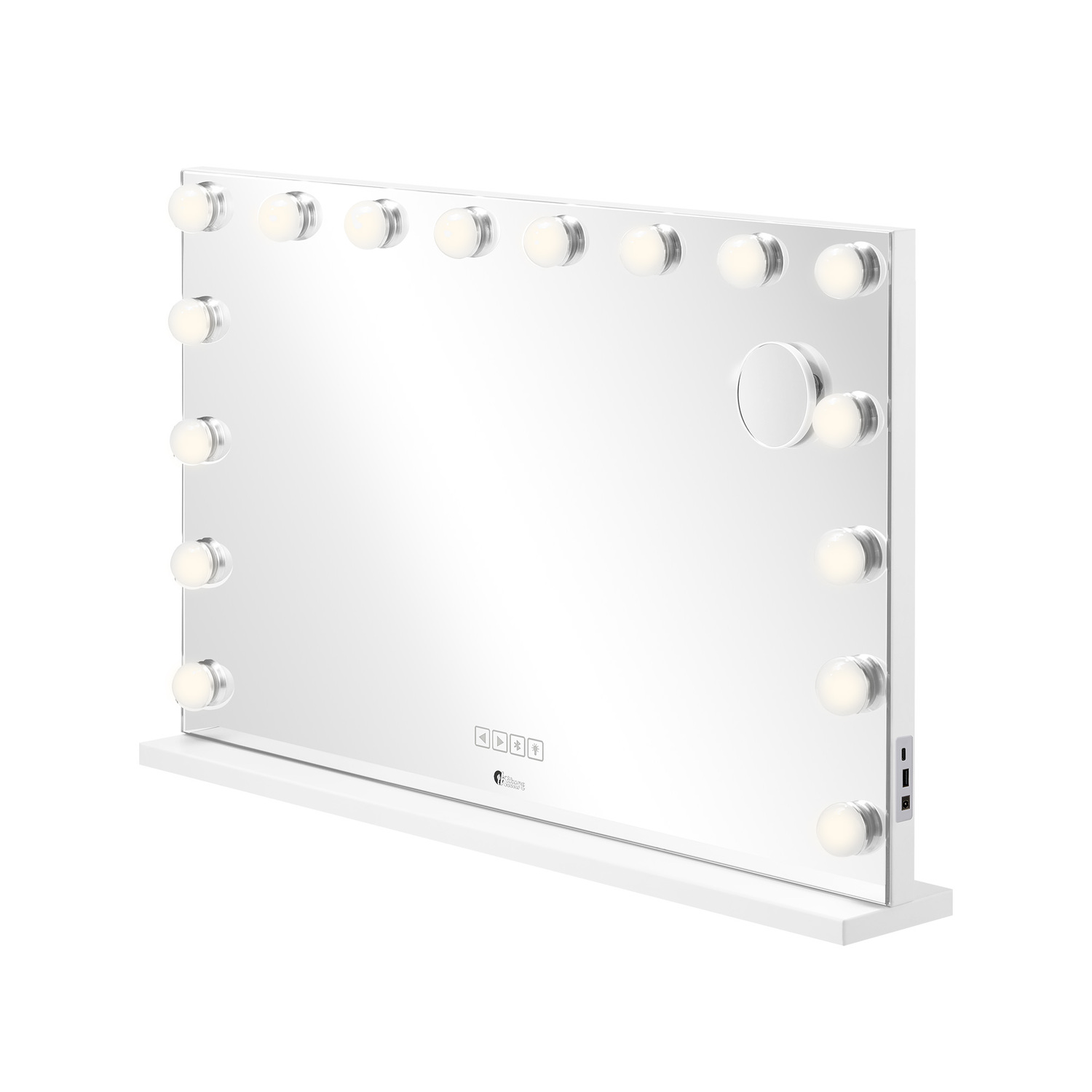 Jerzel Steel LED Mirror with Bluetooth