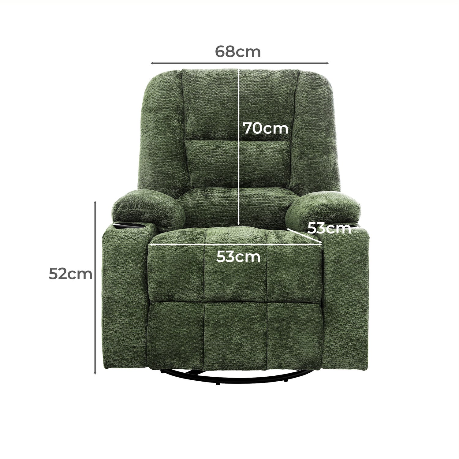 Linzie Electric Heated Massage Recliner Armchair