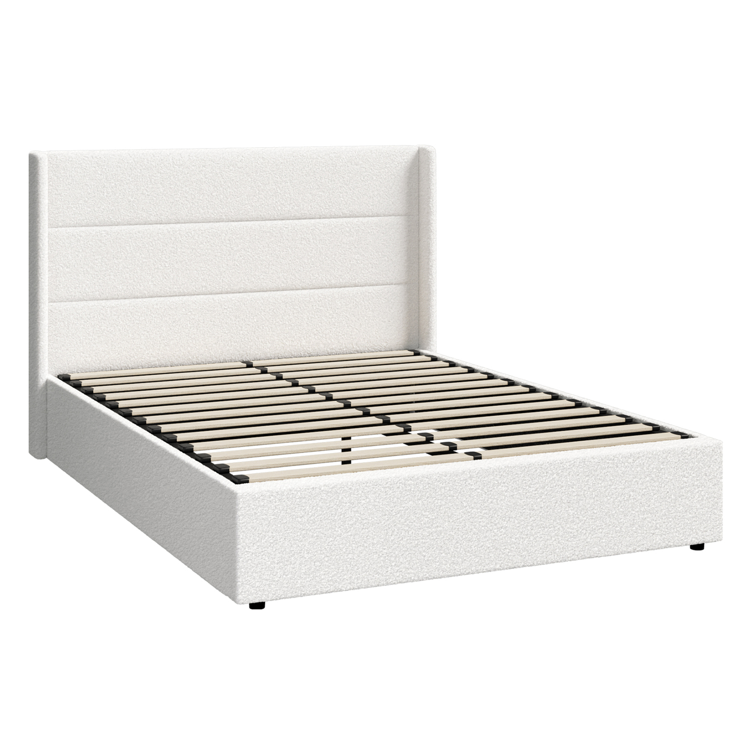 Ciaran Chenille Gas Lift Storage Bed Frame