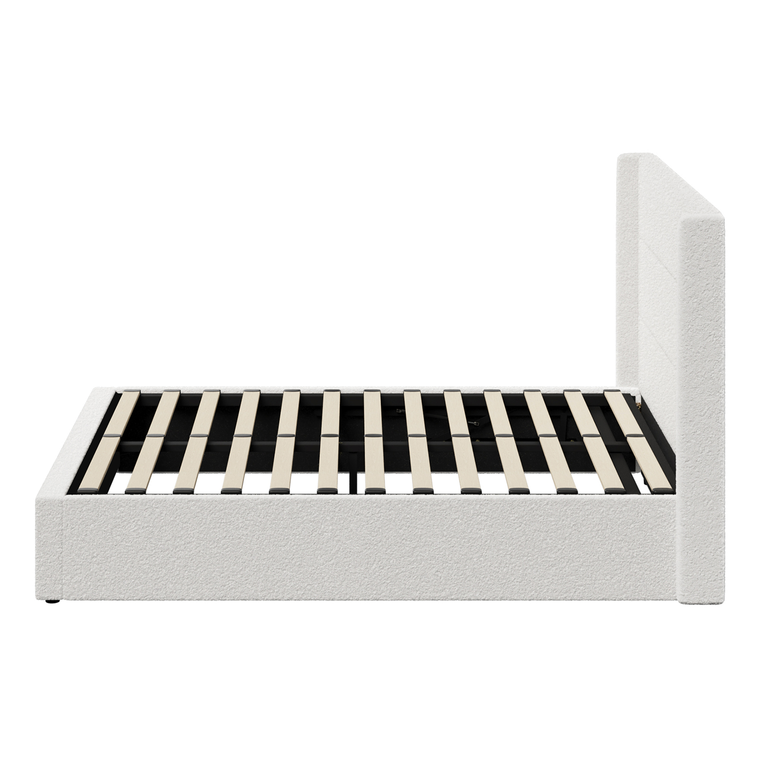 Ciaran Chenille Gas Lift Storage Bed Frame