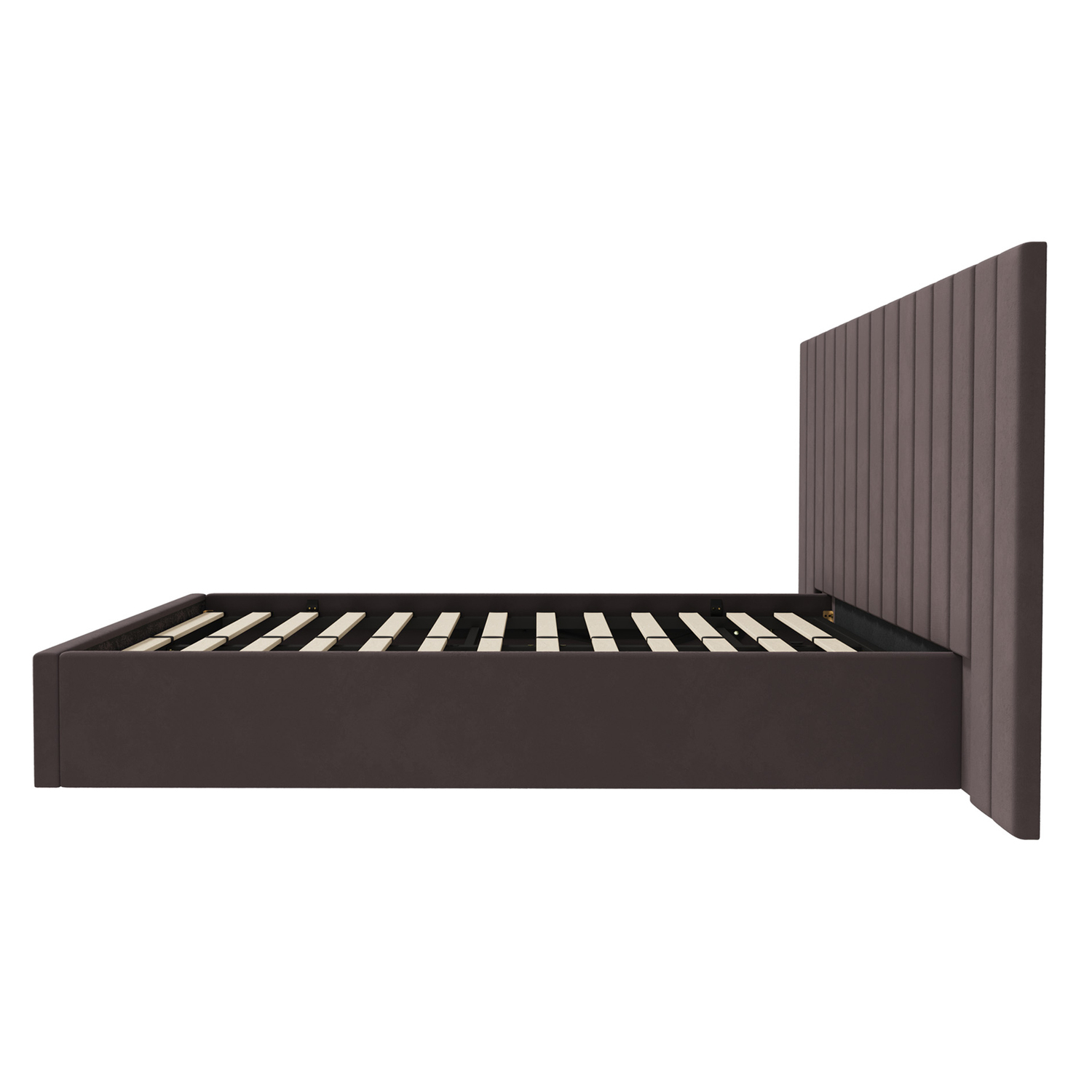 Henri Velvet Gas Lift Storage Bed Frame