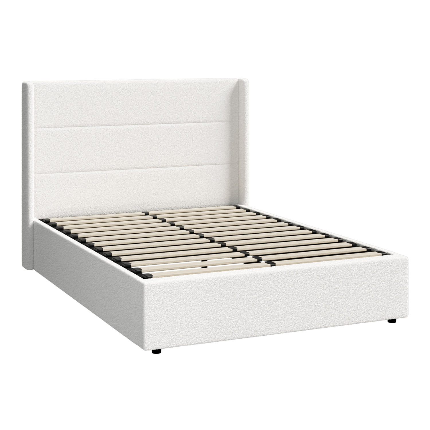 Ciaran Chenille Gas Lift Storage Bed Frame