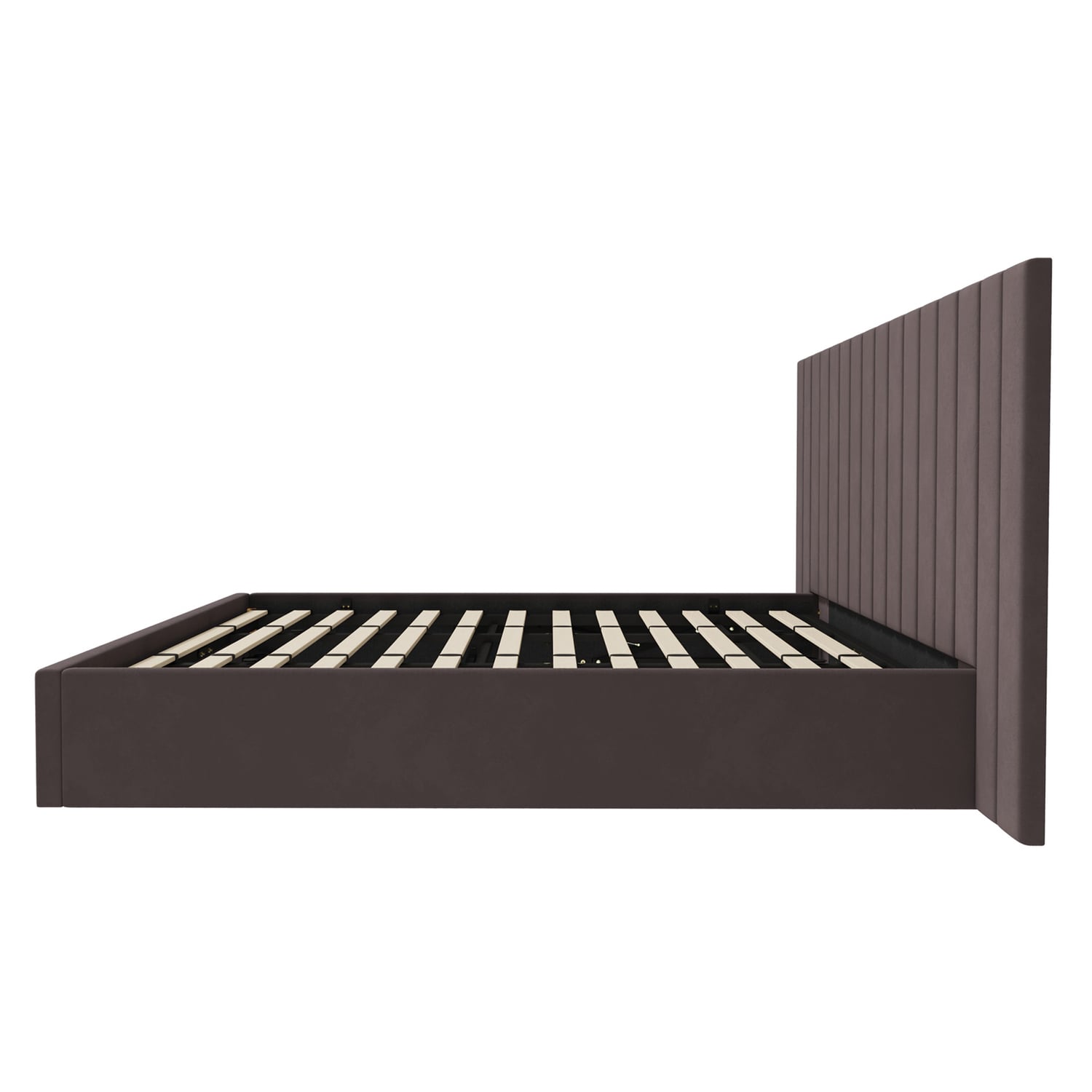 Henri Velvet Gas Lift Storage Bed Frame