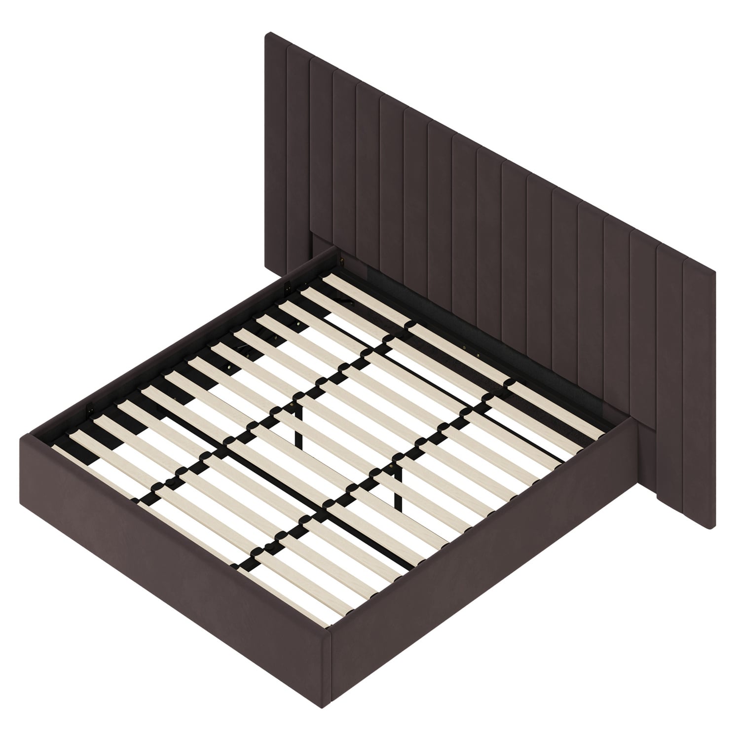 Henri Velvet Gas Lift Storage Bed Frame