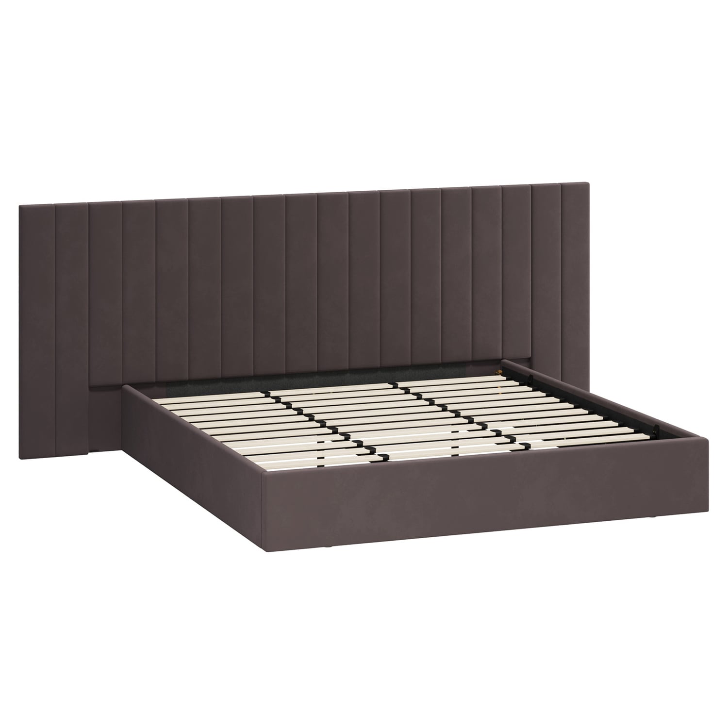 Henri Velvet Gas Lift Storage Bed Frame