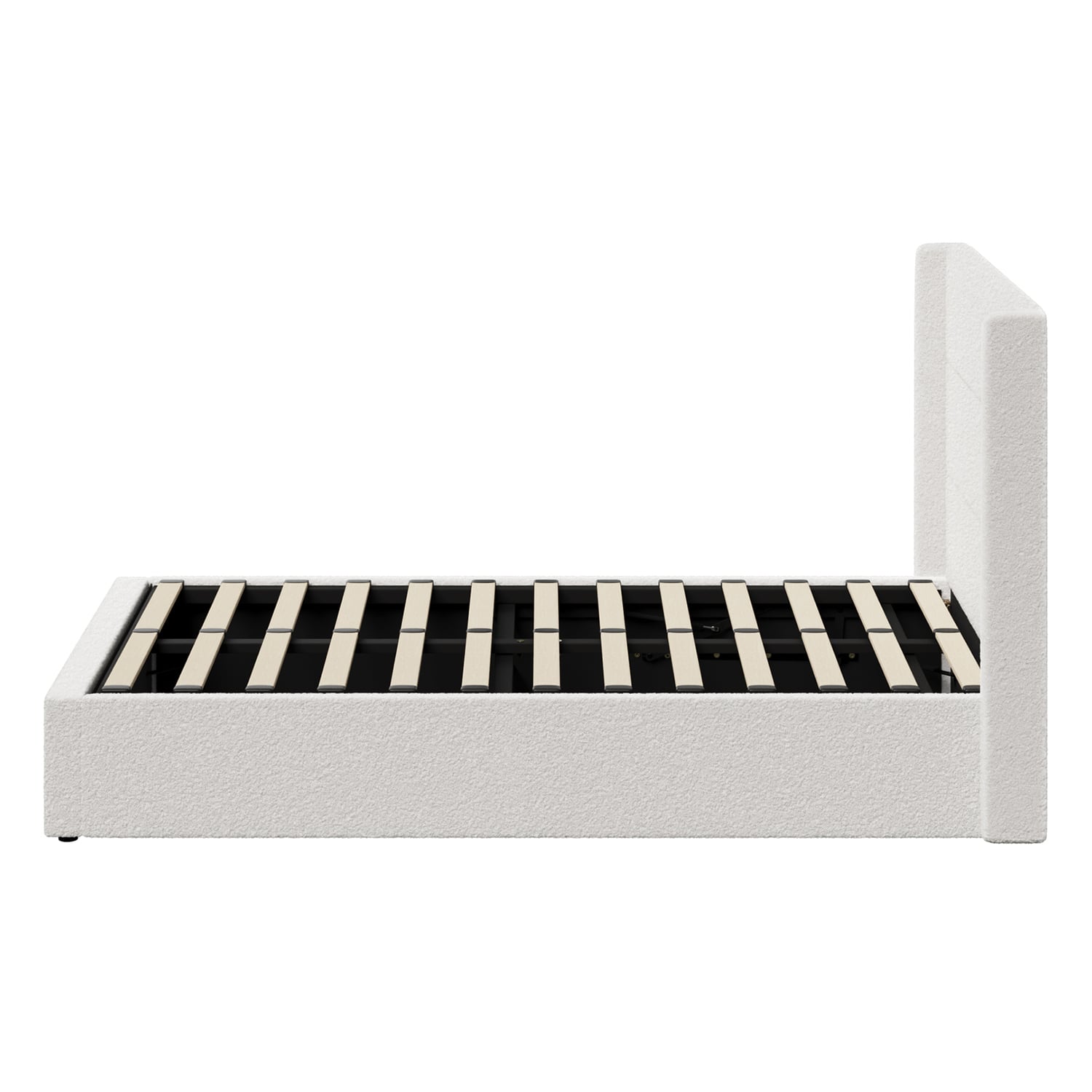 Ciaran Chenille Gas Lift Storage Bed Frame