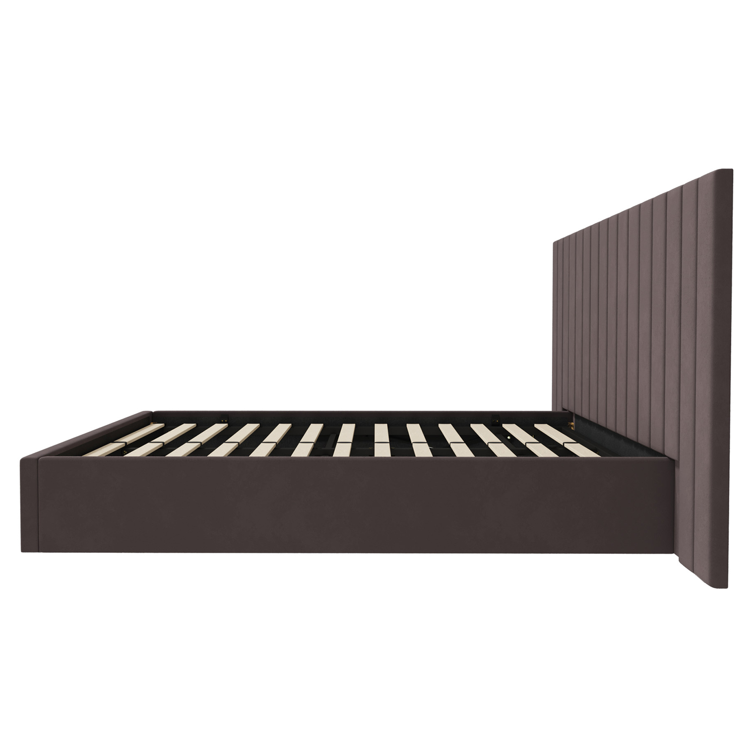 Henri Velvet Gas Lift Storage Bed Frame
