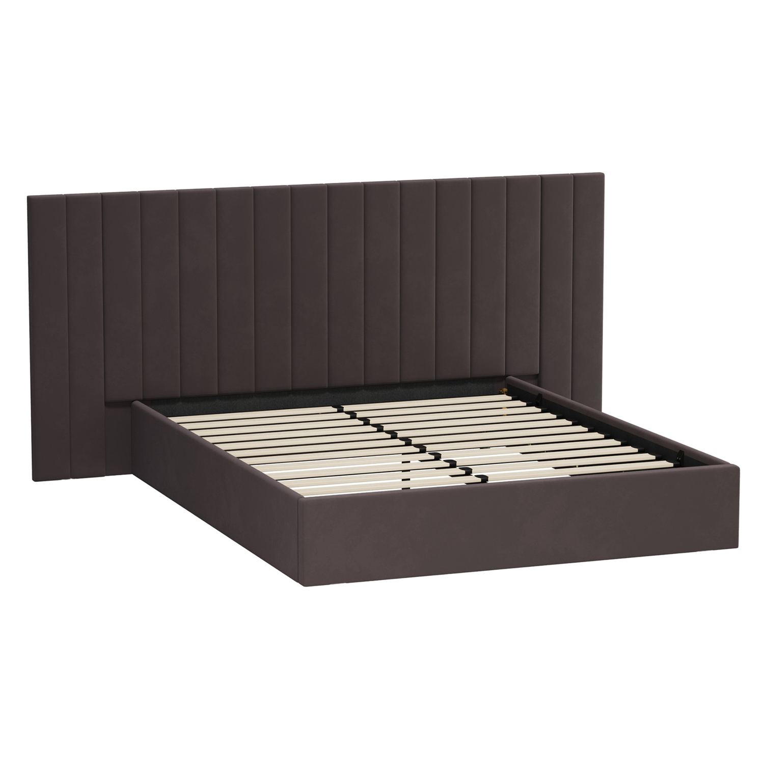 Henri Velvet Gas Lift Storage Bed Frame