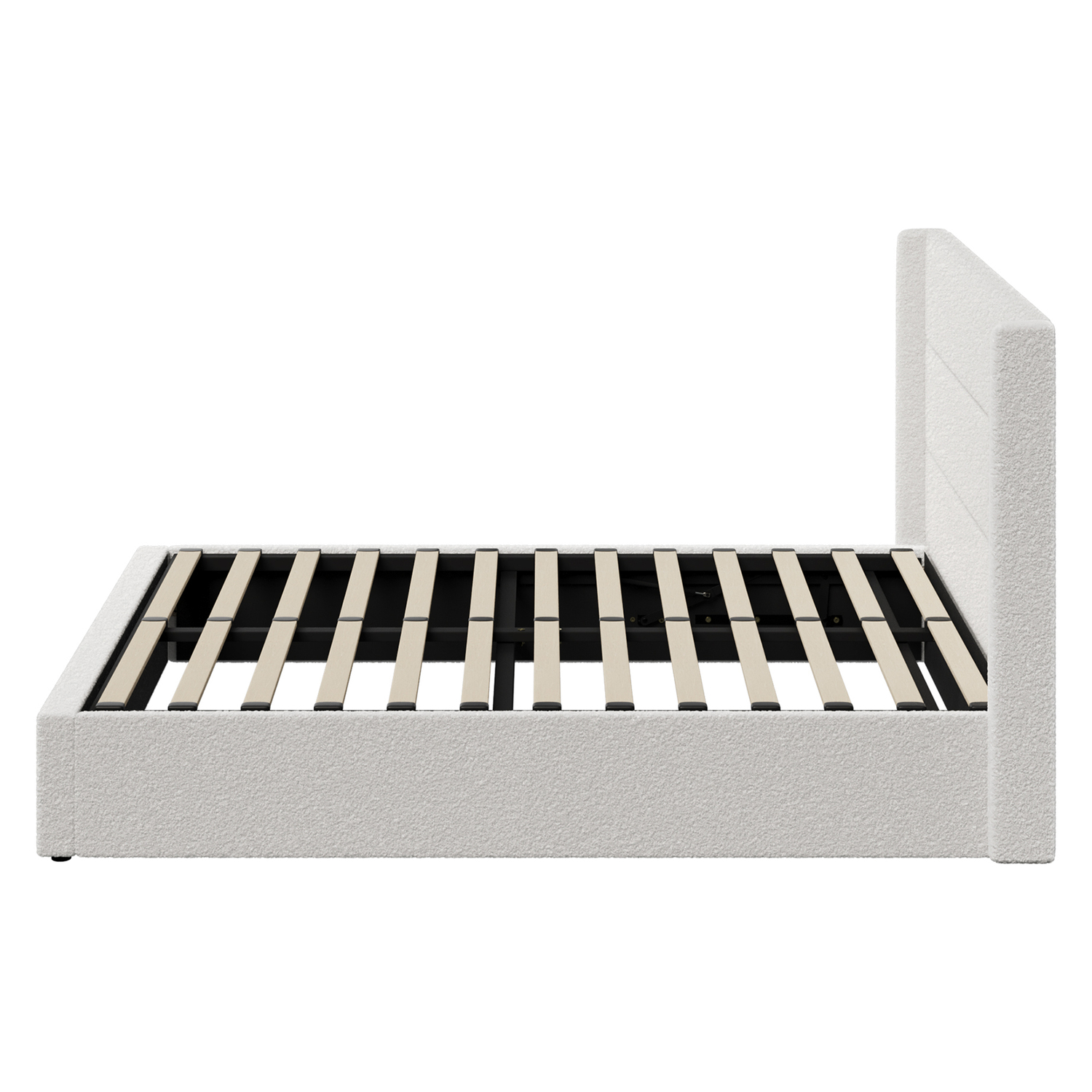 Ciaran Chenille Gas Lift Storage Bed Frame