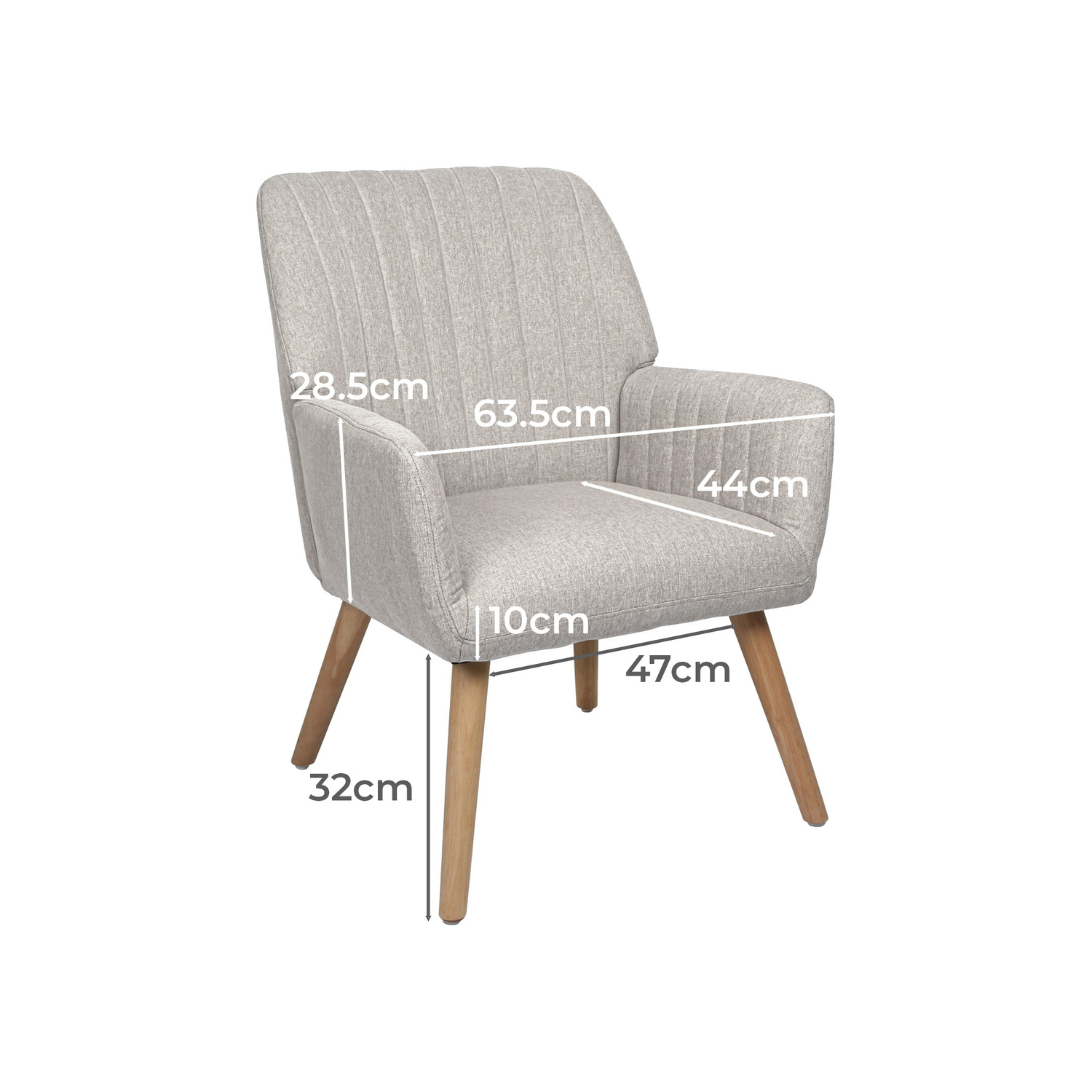 Elwine Rubberwood Armchair