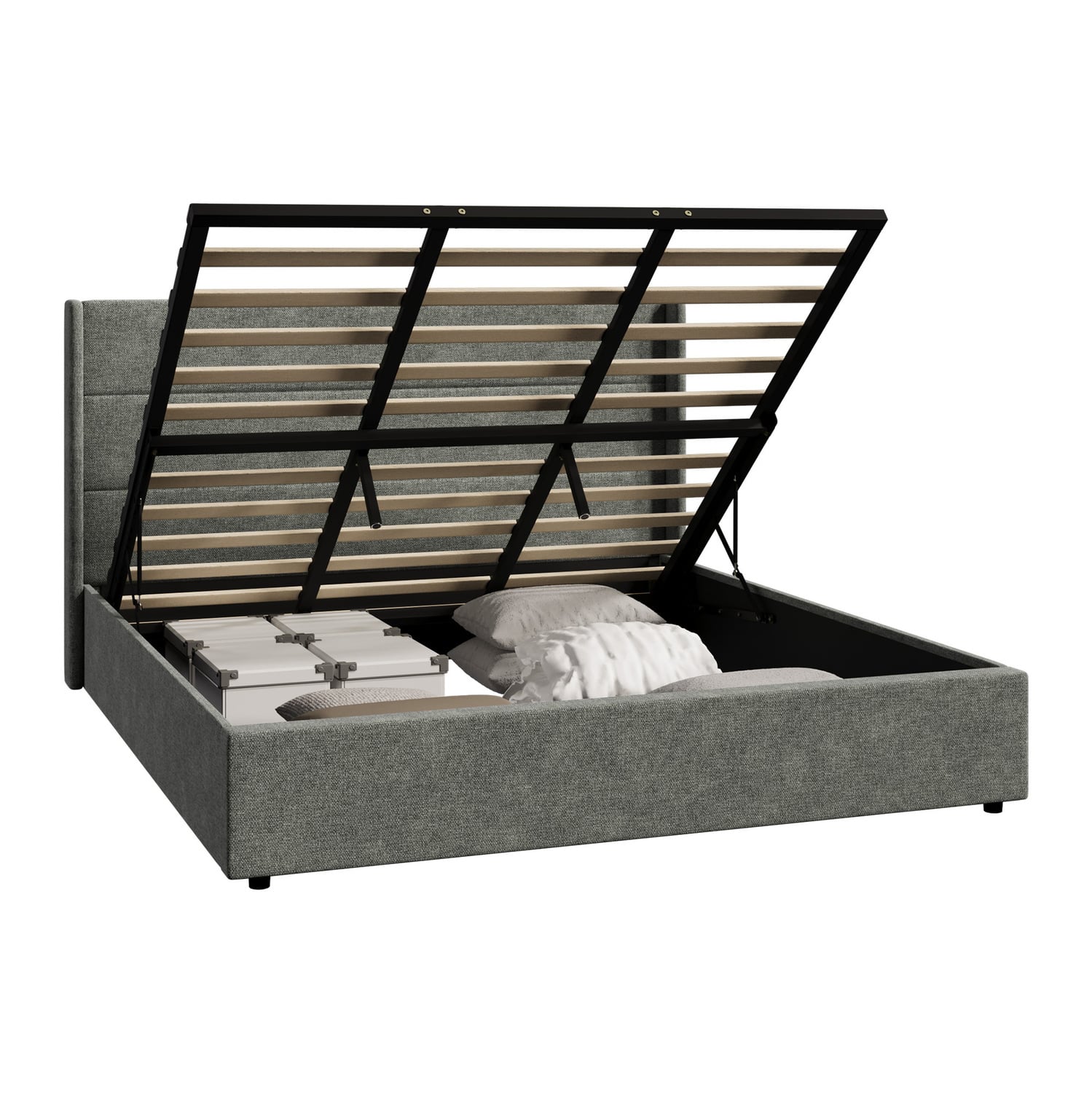 Ciaran-Chenille-Gas-Lift-Storage-Bed