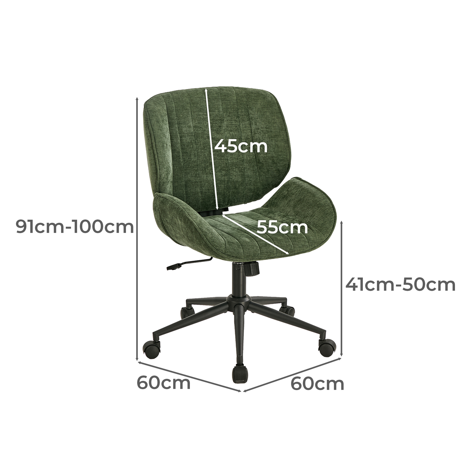 Houghton Linen-Look Office Chair