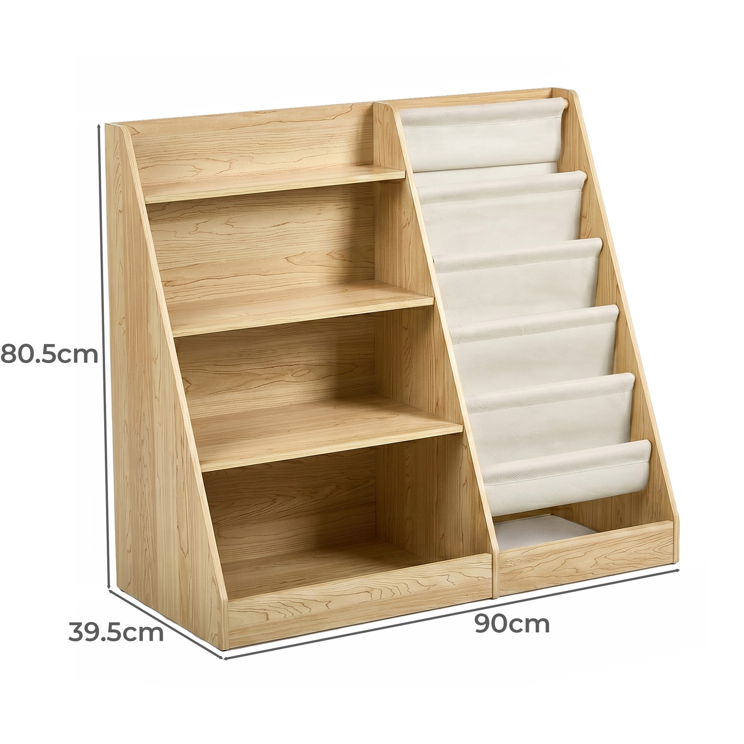 Kids' Tricia 4 Tier Toy Storage and Bookcase