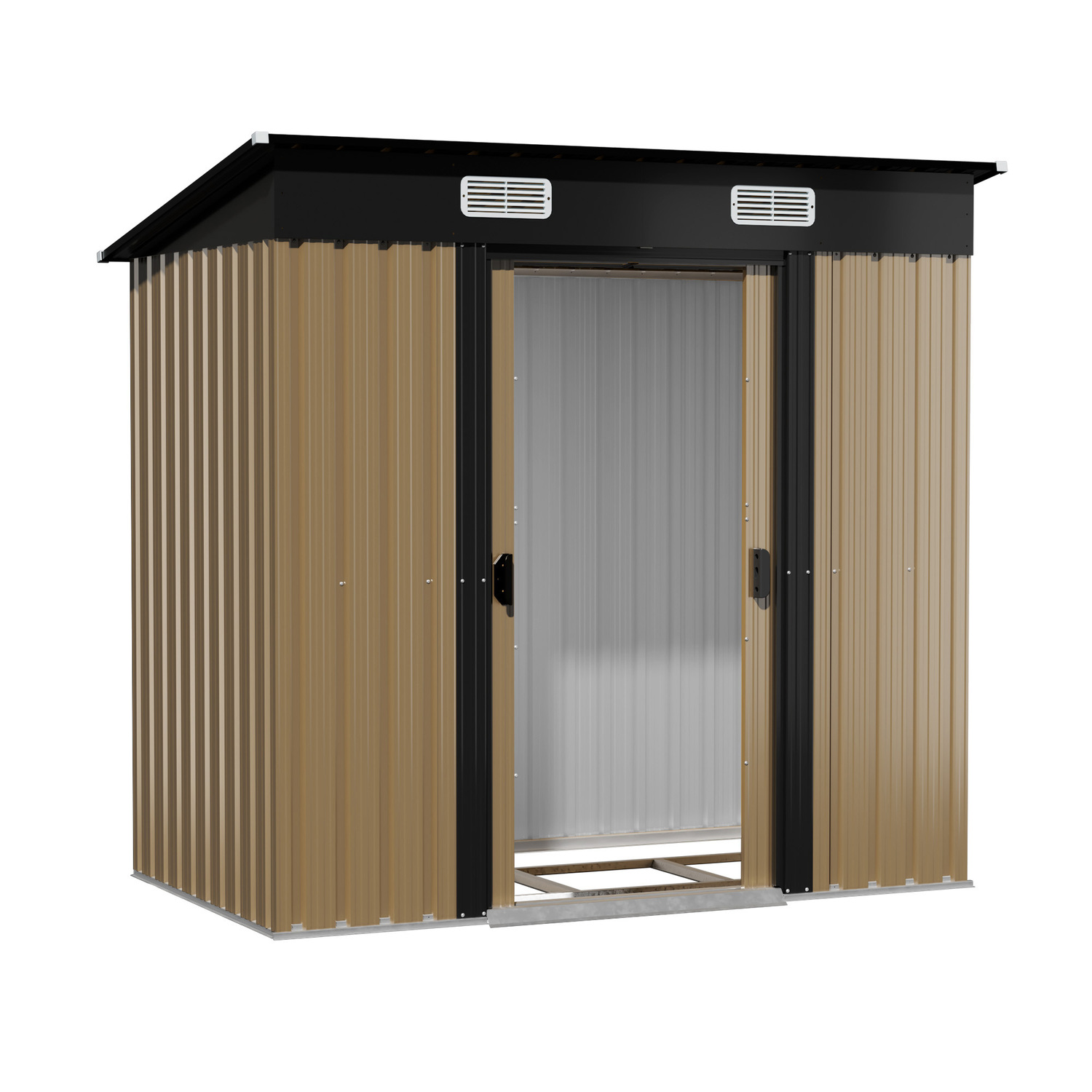 Edison-Galvanised-Steel-Storage-Shed-with-Base