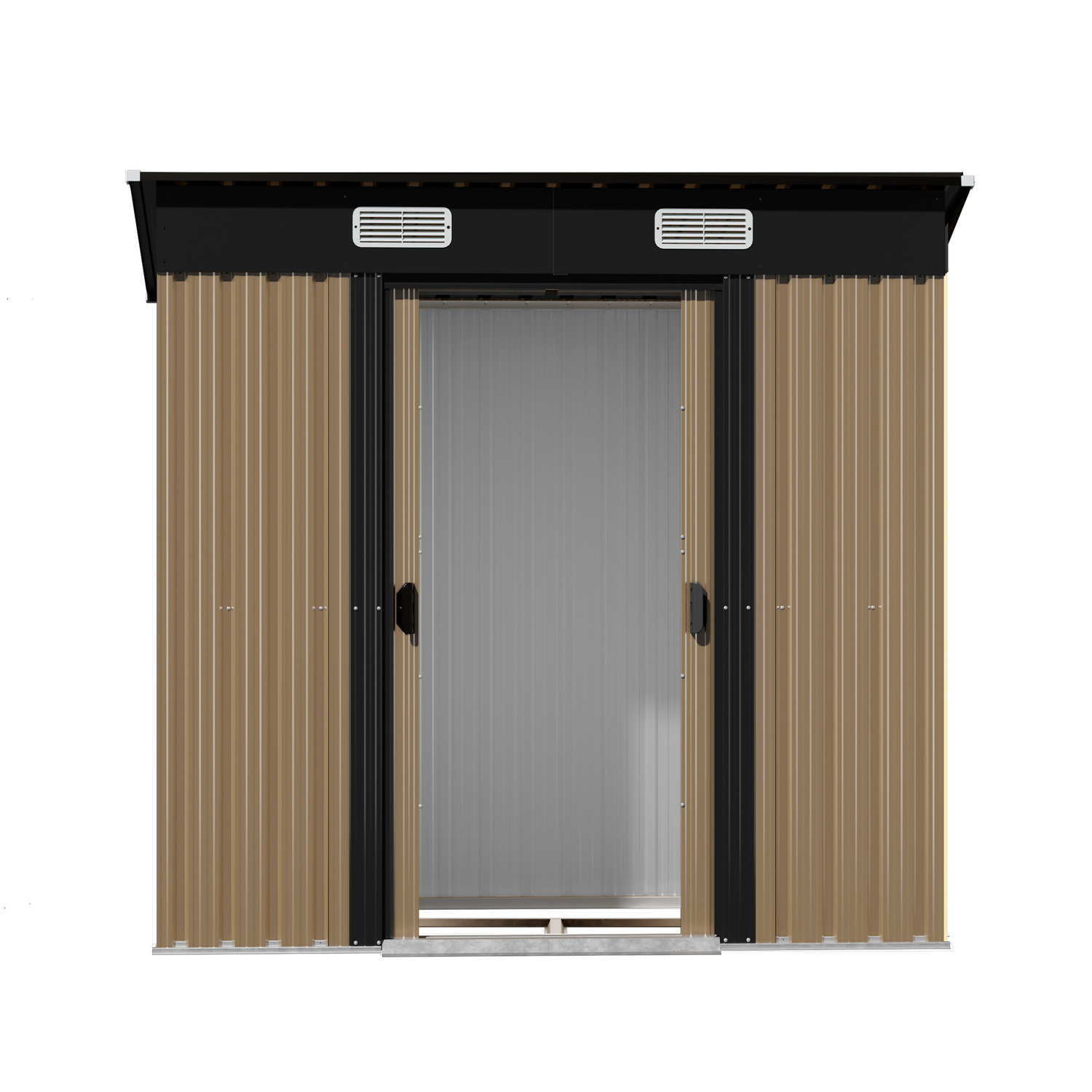 Edison-Galvanised-Steel-Storage-Shed-with-Base