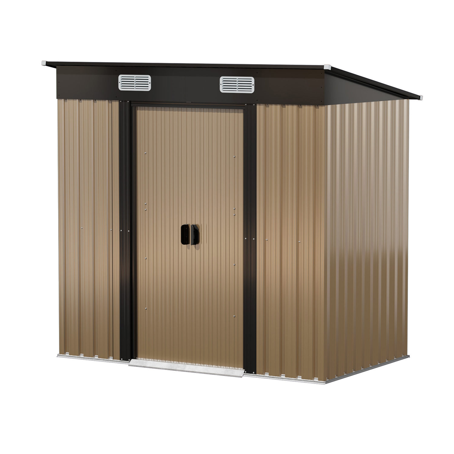 Edison-Galvanised-Steel-Storage-Shed-with-Base