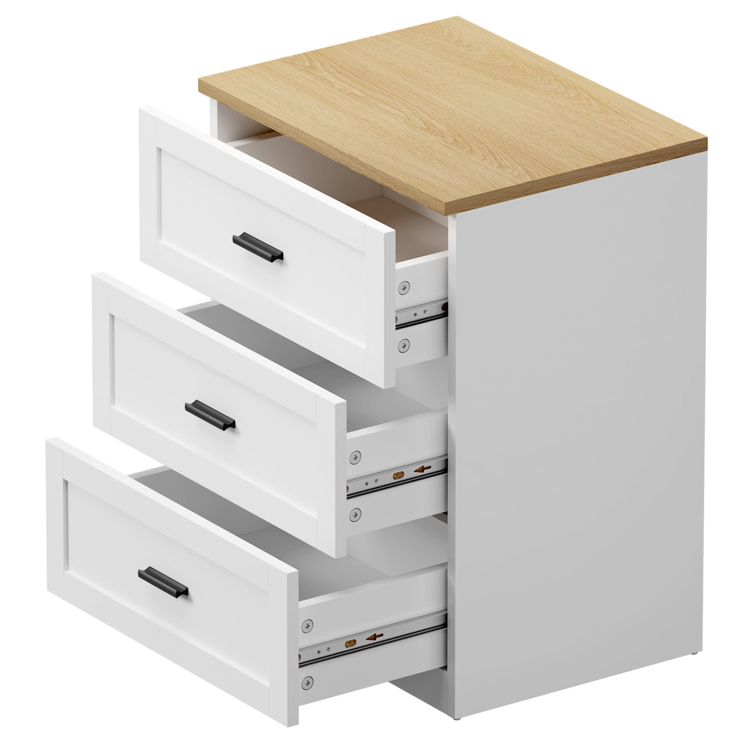 Avery 3 Drawer Bedside Table
