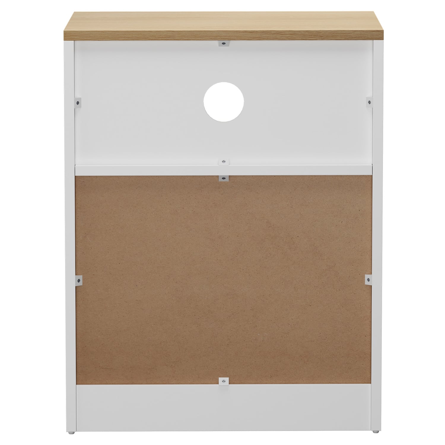 Avery 2 Drawer 1 Shelf Bedside Table