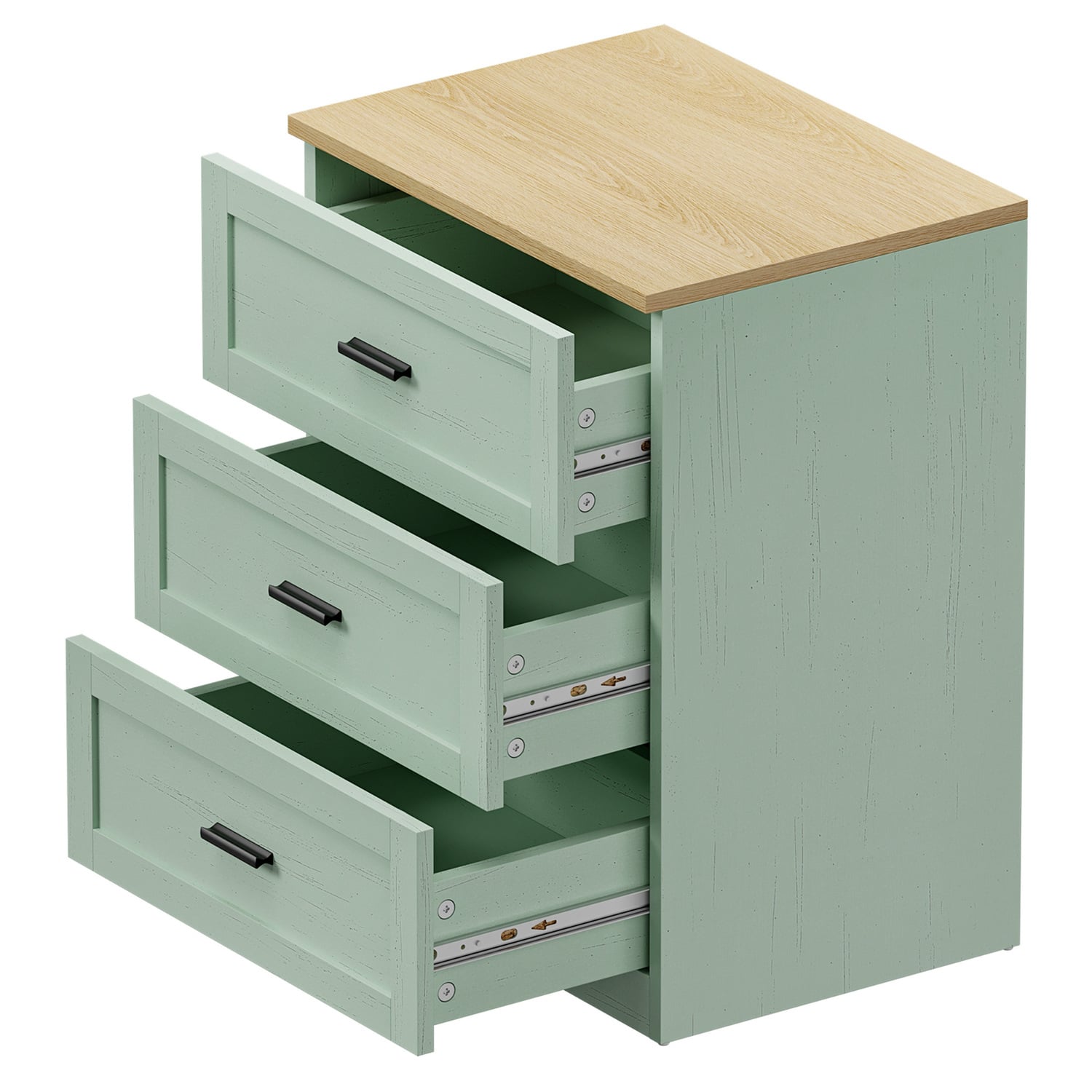Avery 3 Drawer Bedside Table