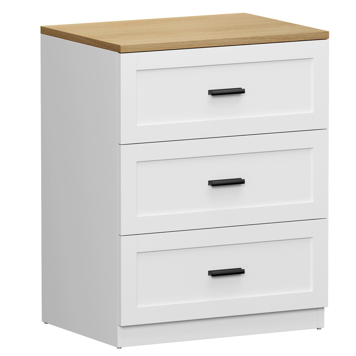 Avery 3 Drawer Bedside Table