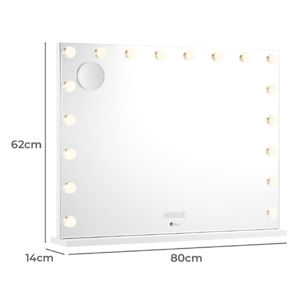 Fava Steel LED Mirror with Bluetooth