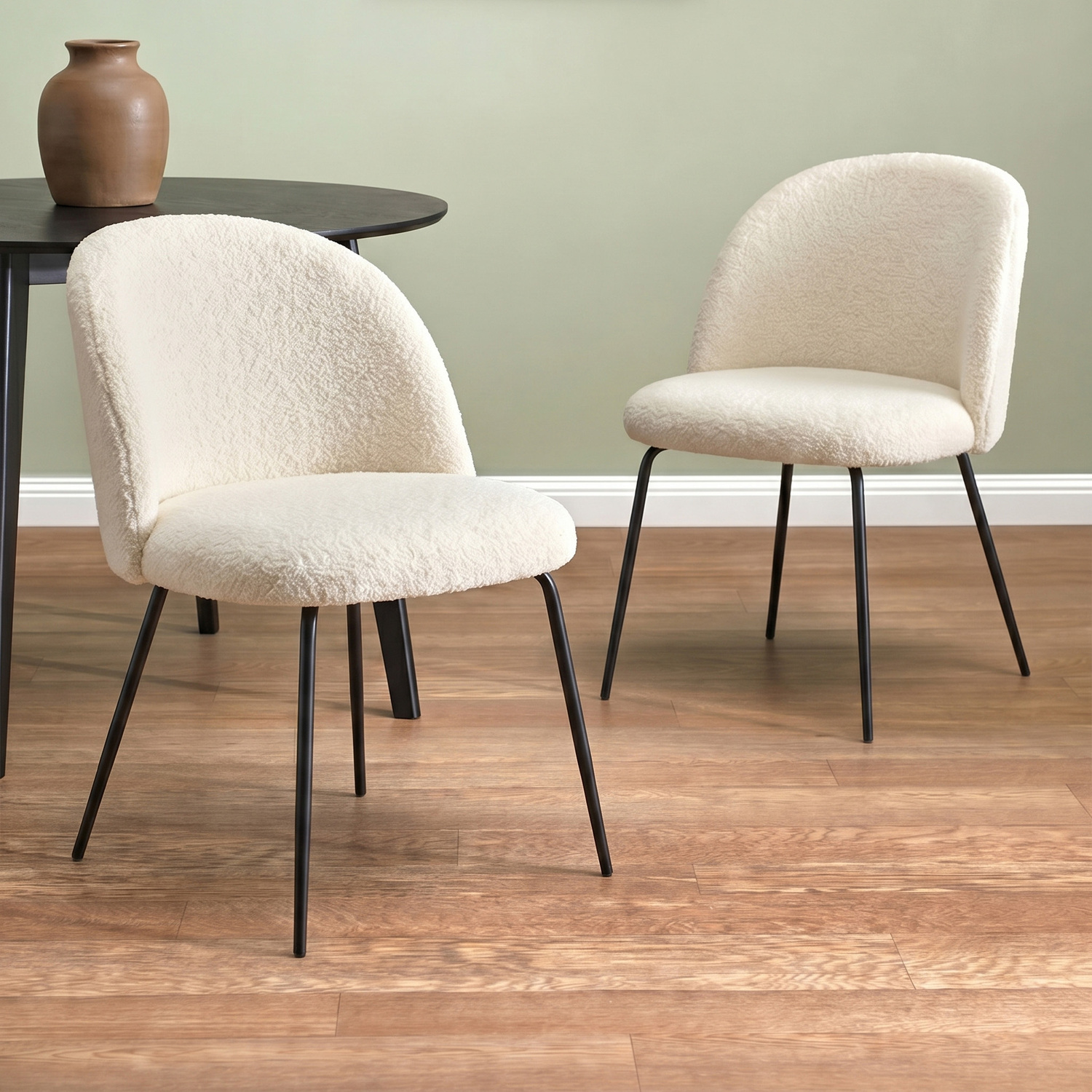 Lysander Boucle Dining Chairs