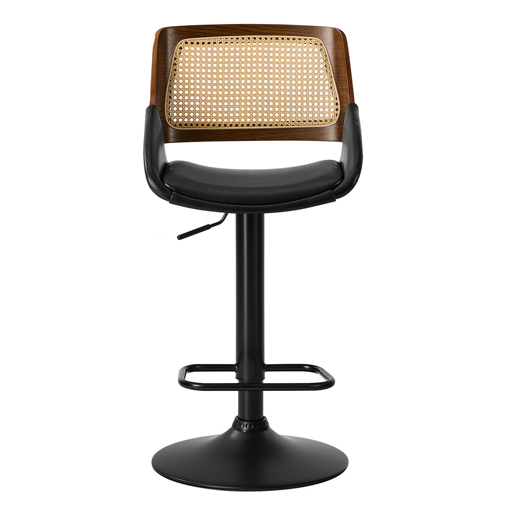 Hollis Adjustable Faux Leather Bar Stools