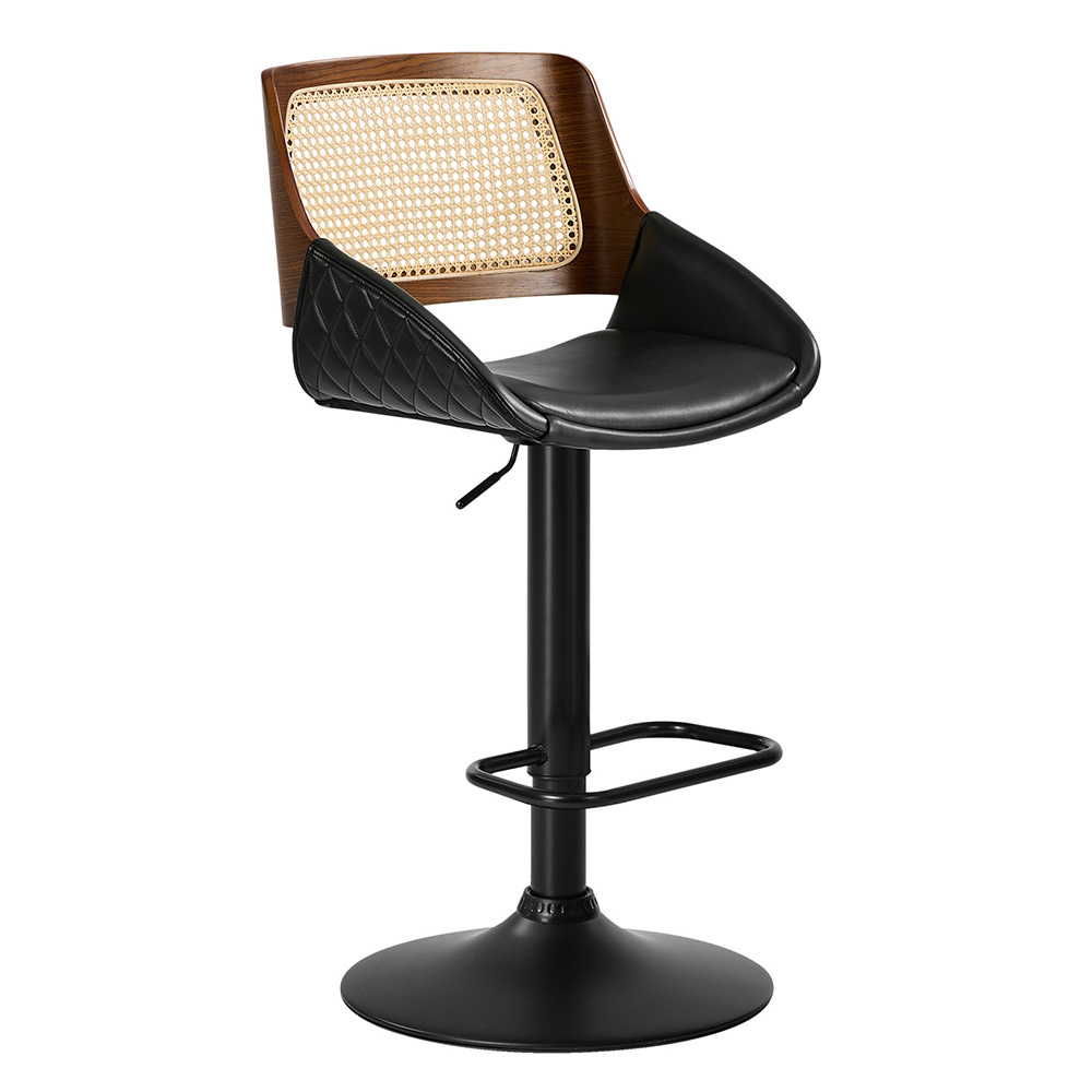 Hollis Adjustable Faux Leather Bar Stools