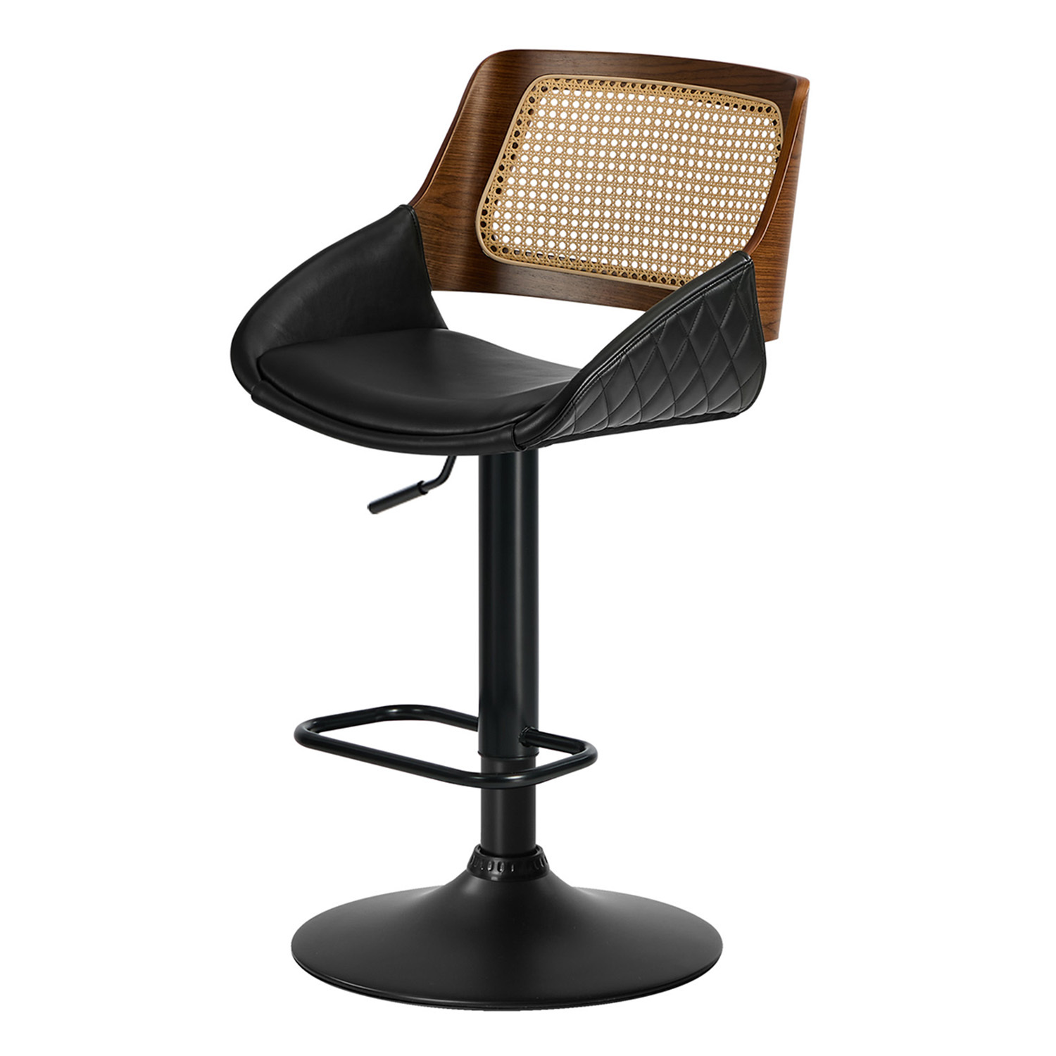 Hollis Adjustable Faux Leather Bar Stools