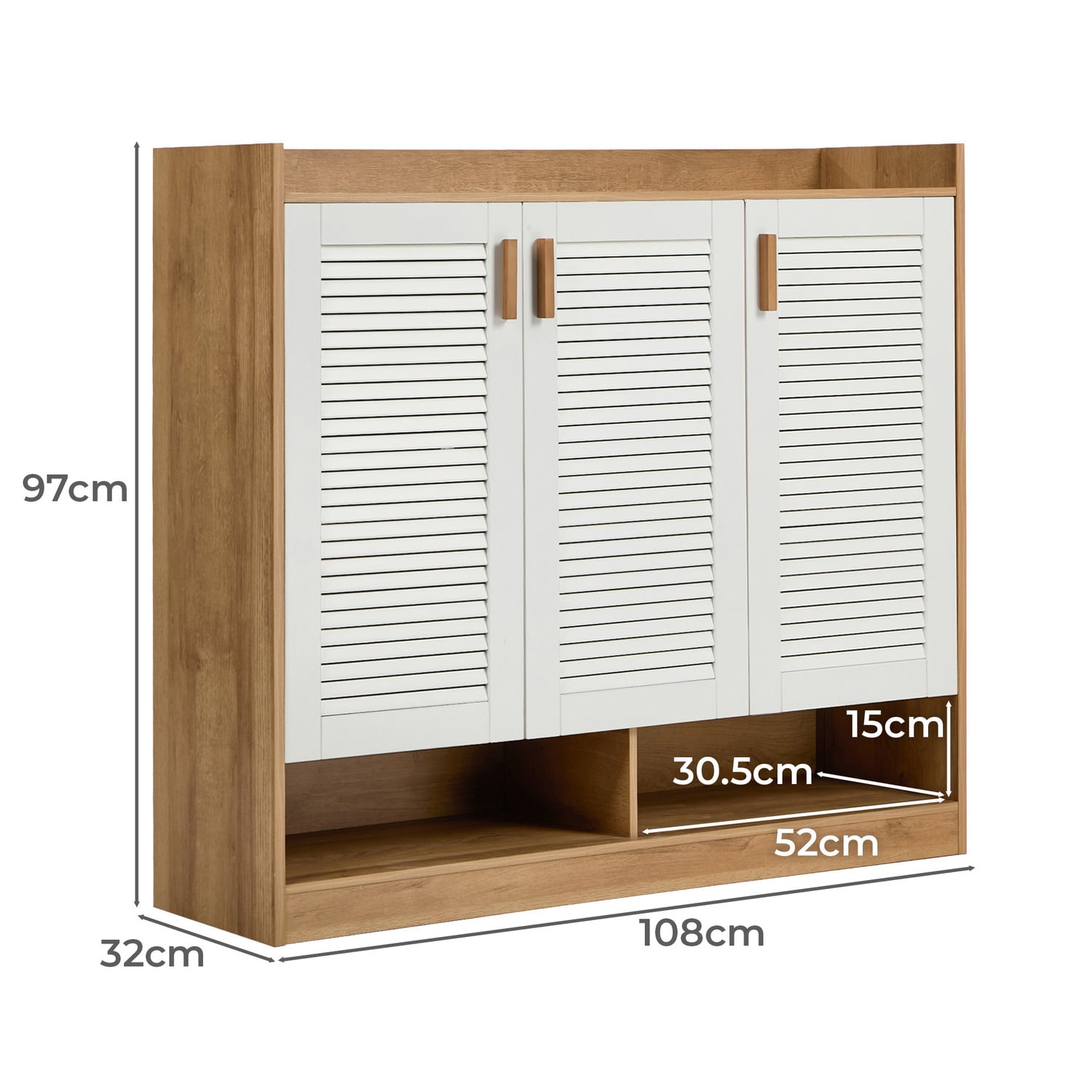 Tatum 3 Door Shoe Cabinet