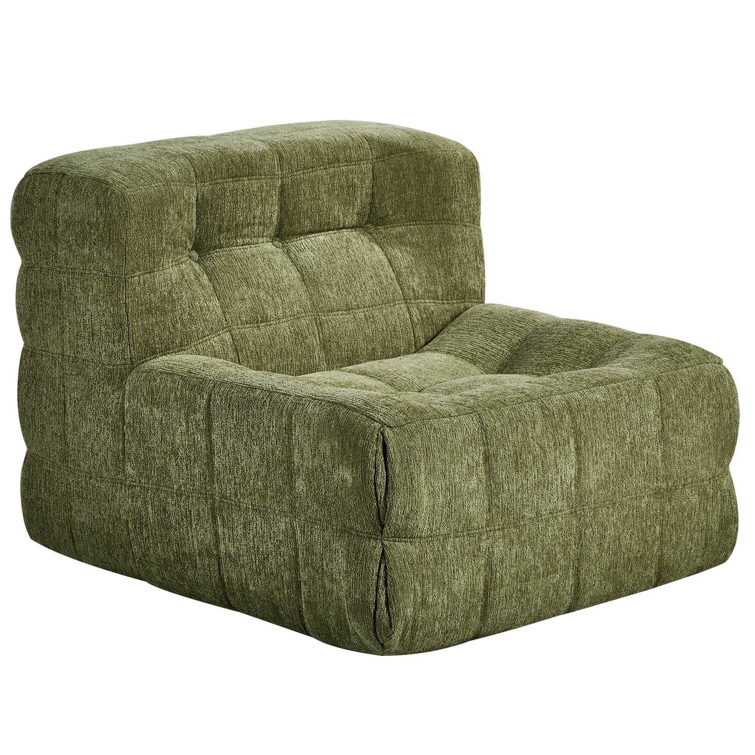 Zephyr Chenille Armless Lounge Chair