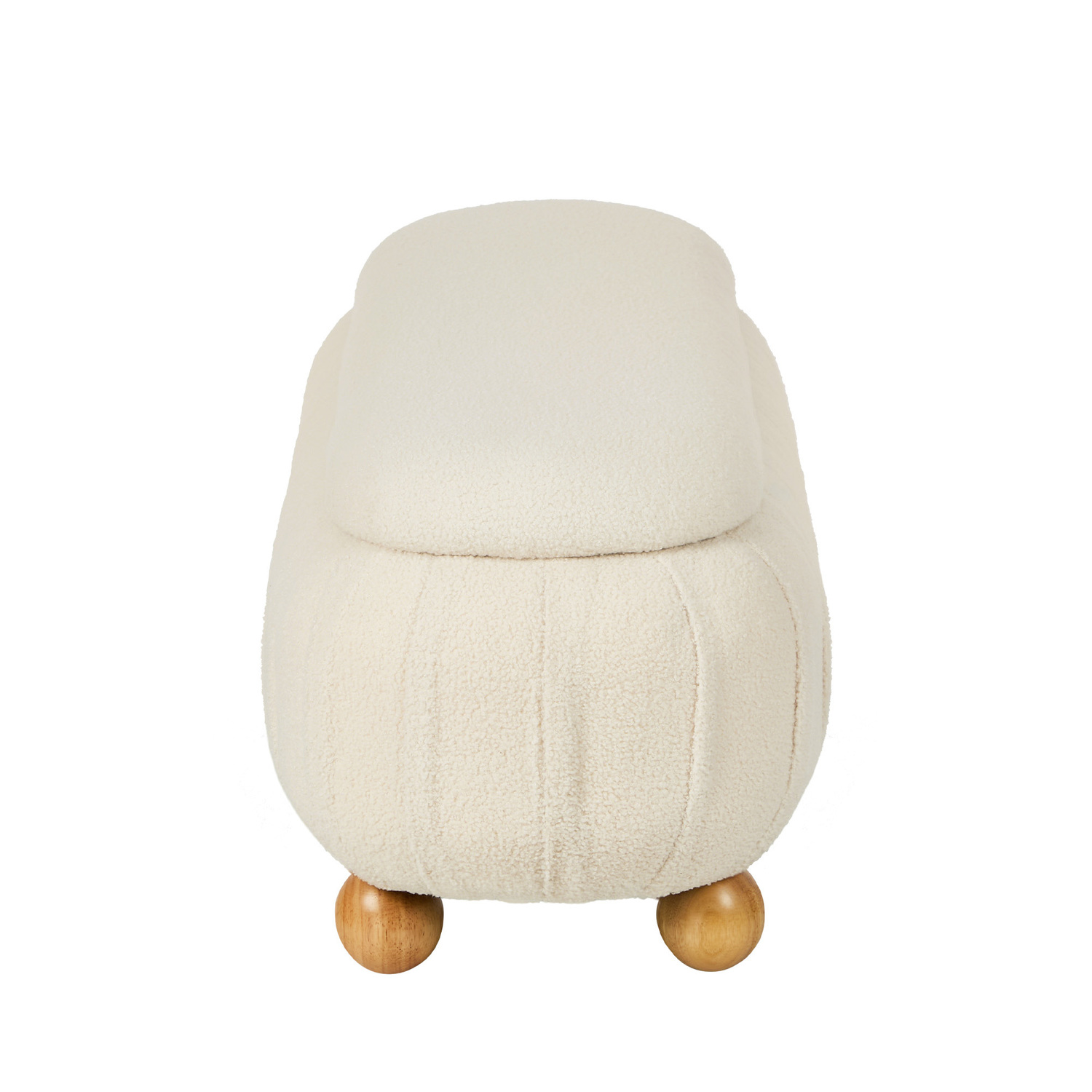 Hadrian Boucle Storage Ottoman Bench