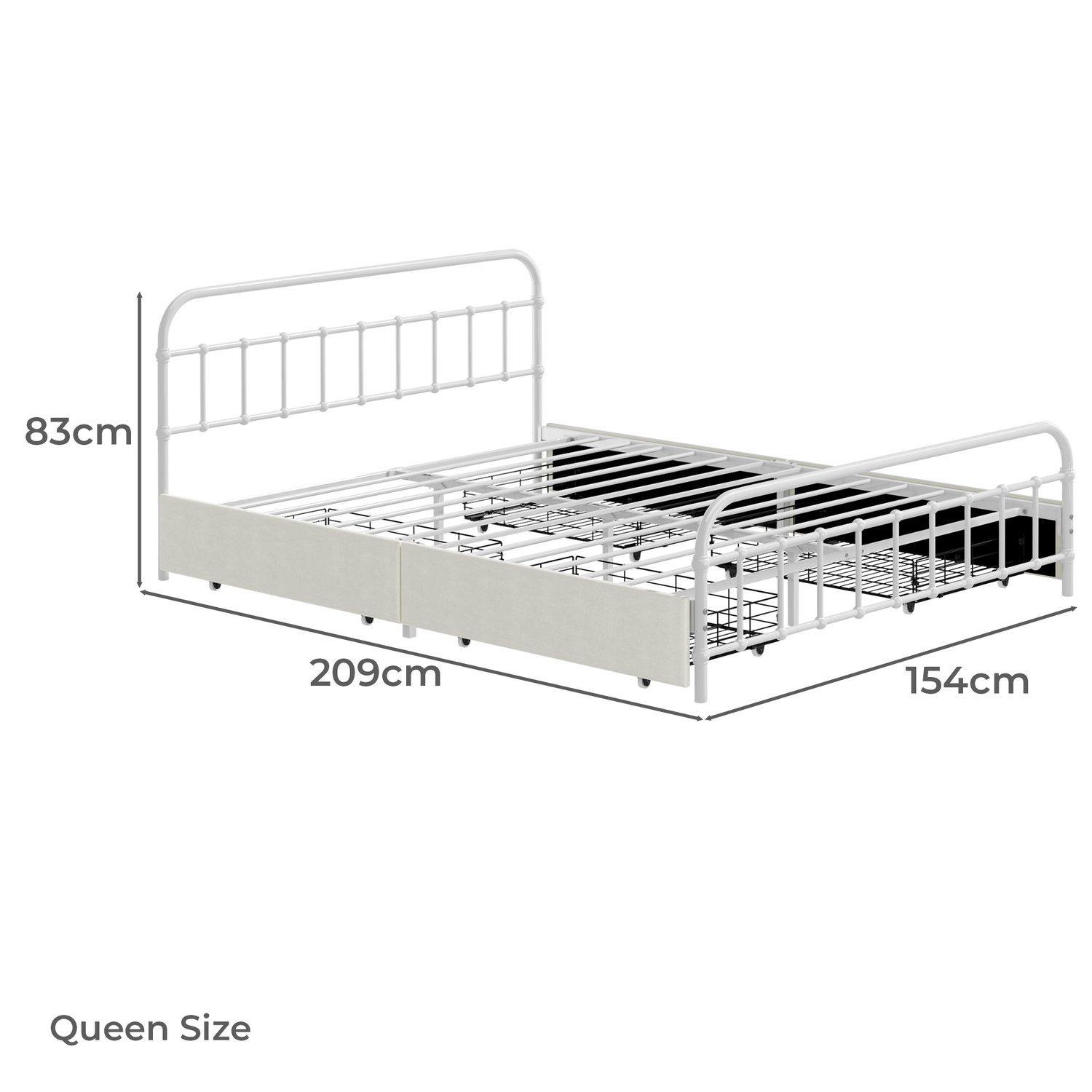 Caelum Bed Frame with Drawers