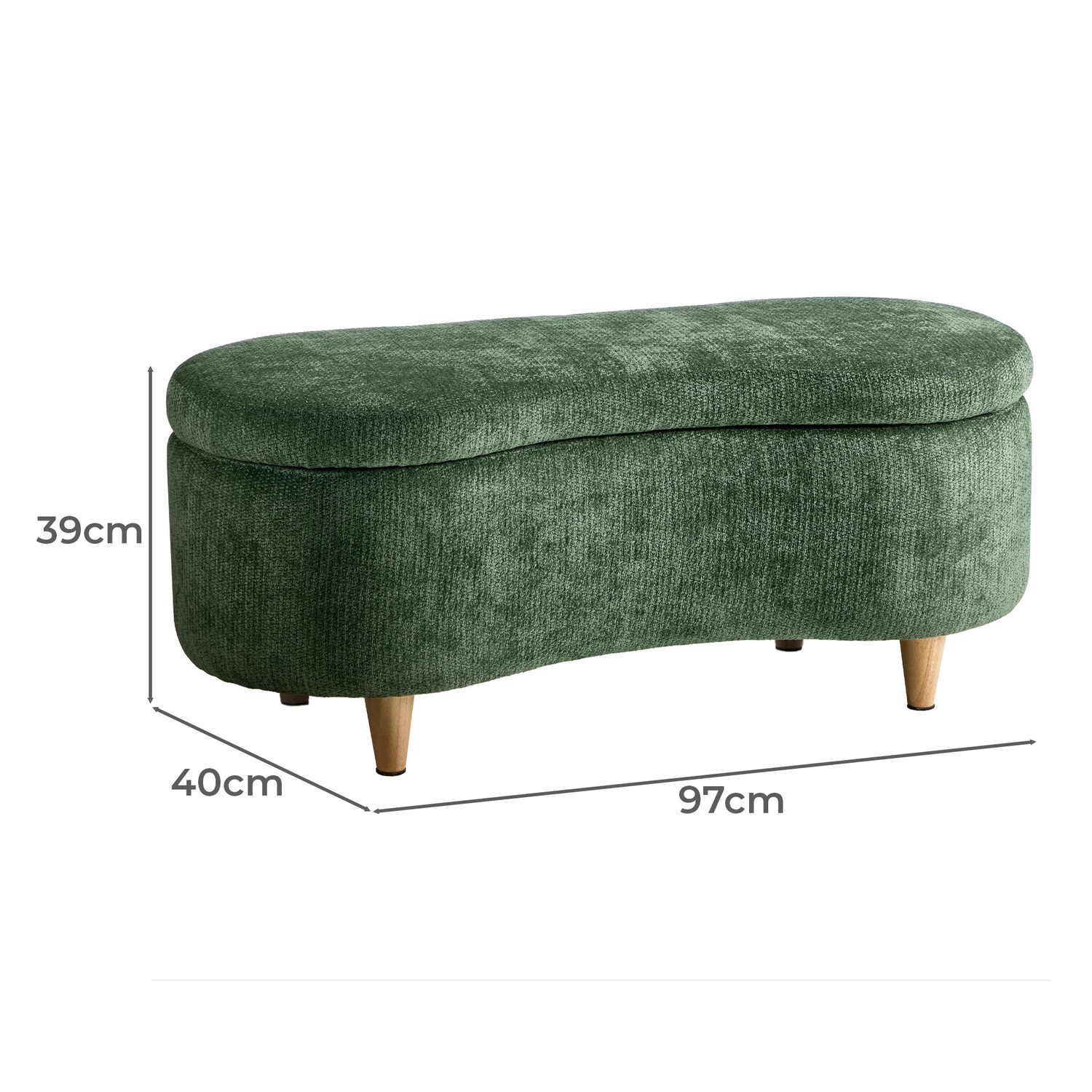 Elric Storage Ottoman Bench