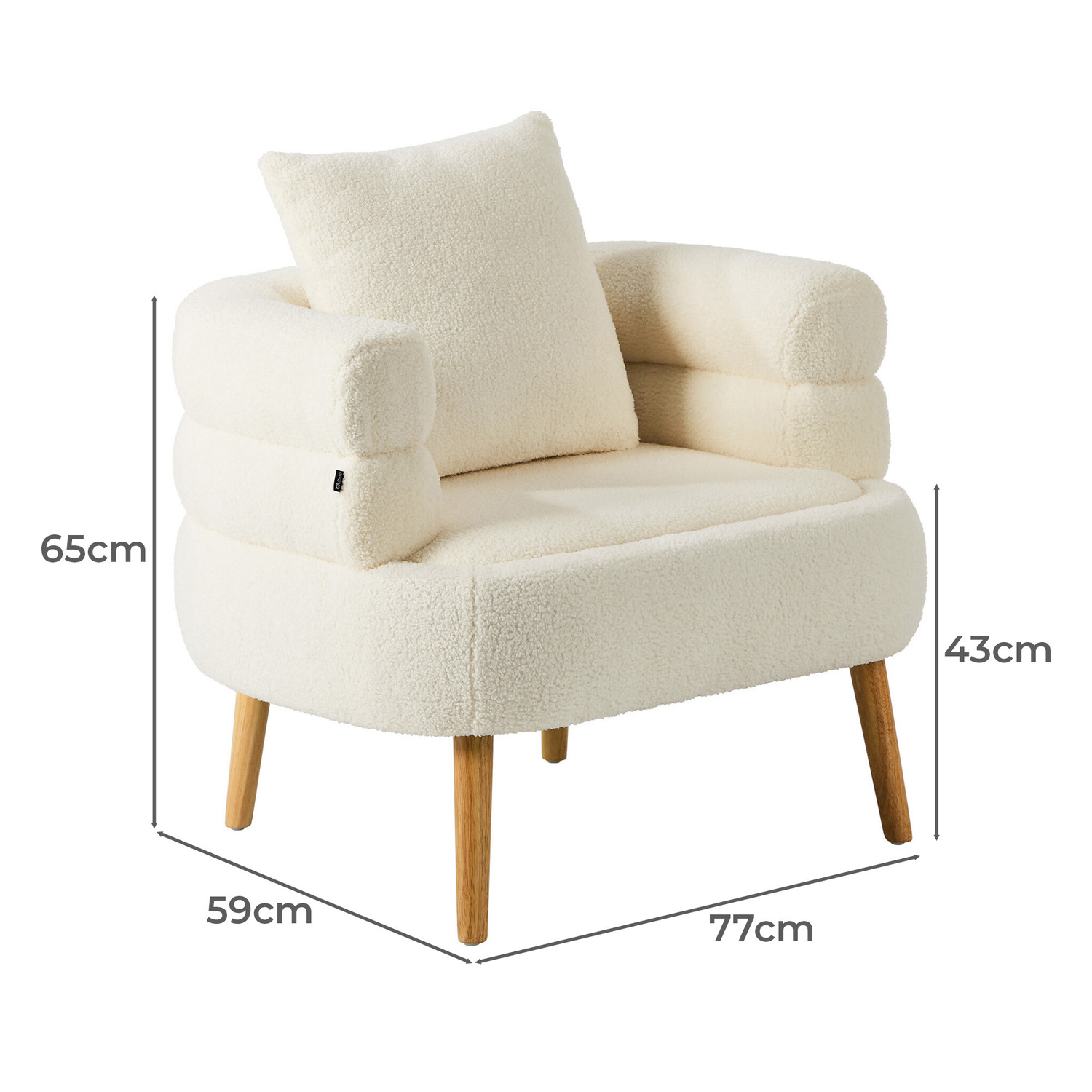 Ione Sherpa Tub Chair