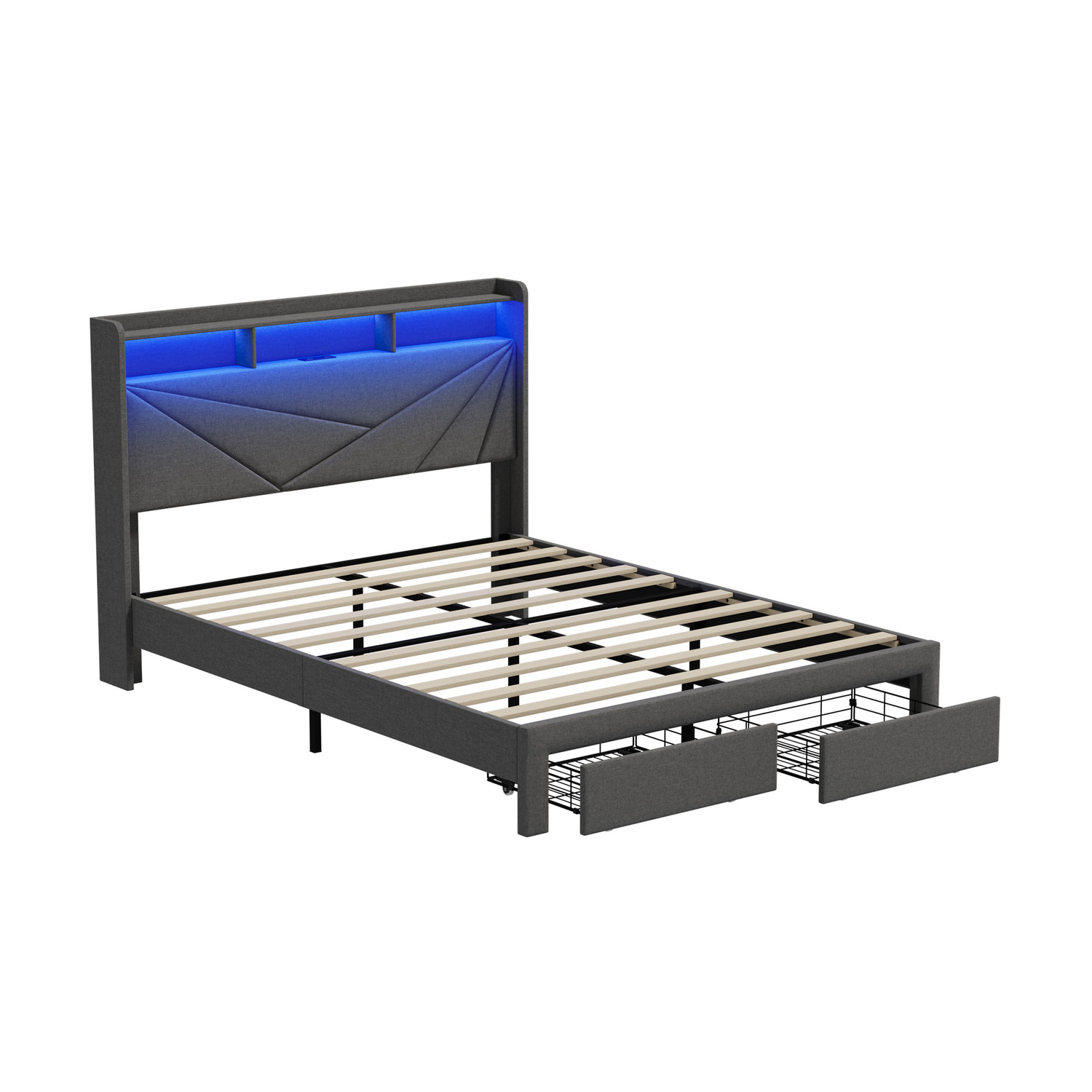 Sophia-Bed-Frame-with-Charging-Station-and-Drawers