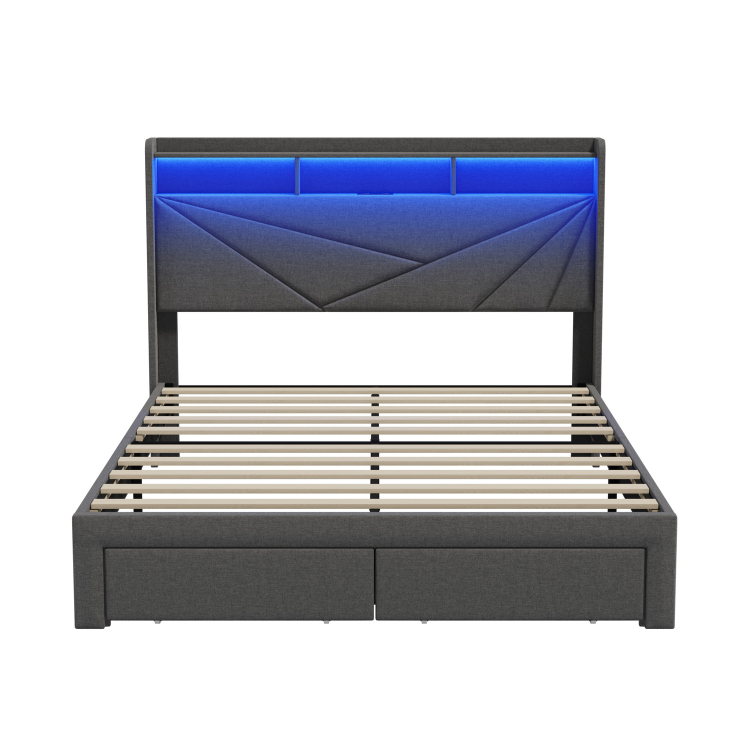 Sophia-Bed-Frame-with-Charging-Station-and-Drawers