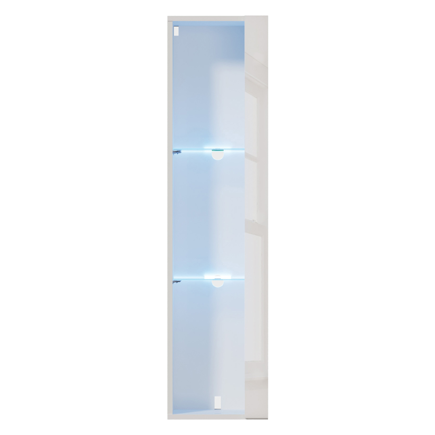 Taiga 3 Tier Wall-Mounted LED Display Cabinet