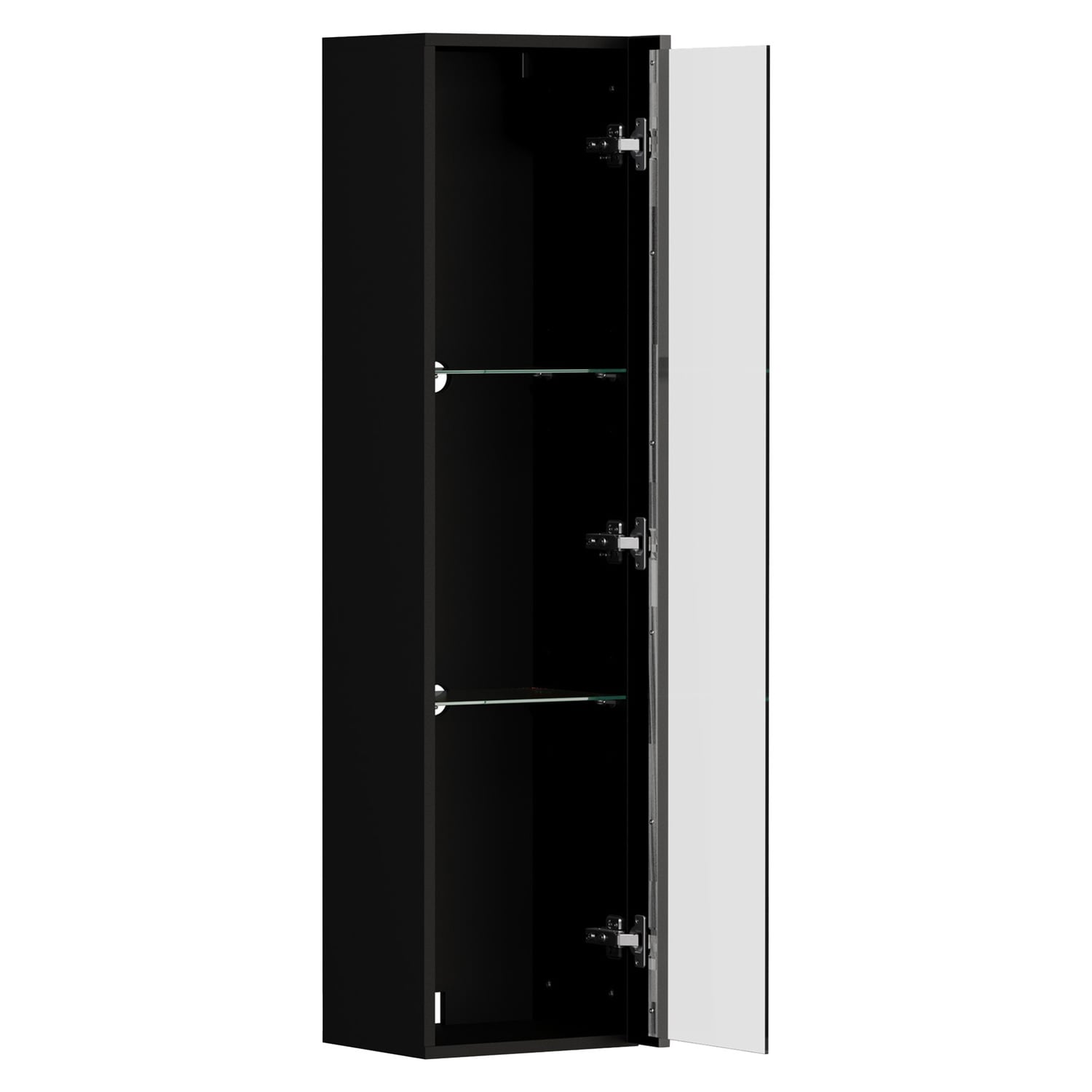 Taiga 3 Tier Wall-Mounted LED Display Cabinet