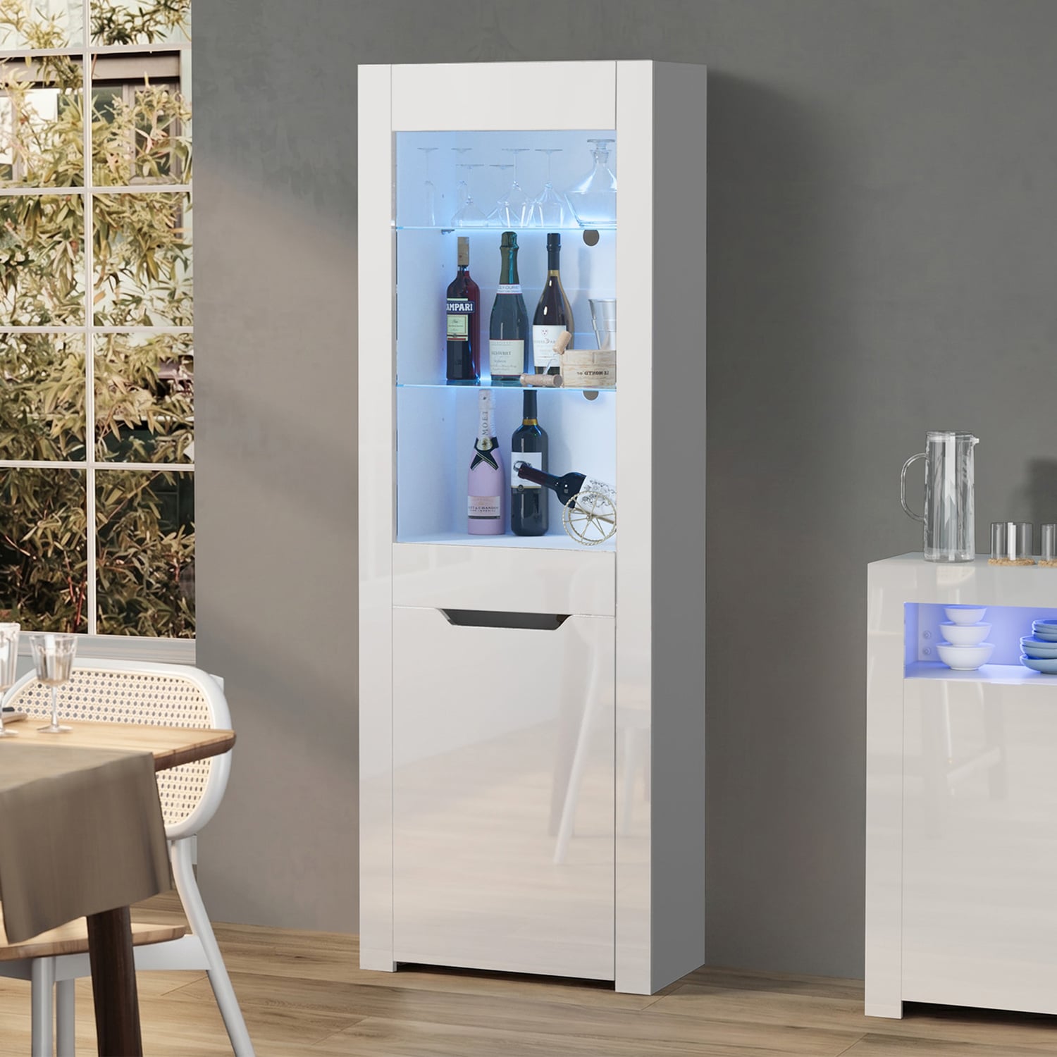 Arden 3 Tier LED Display Cabinet