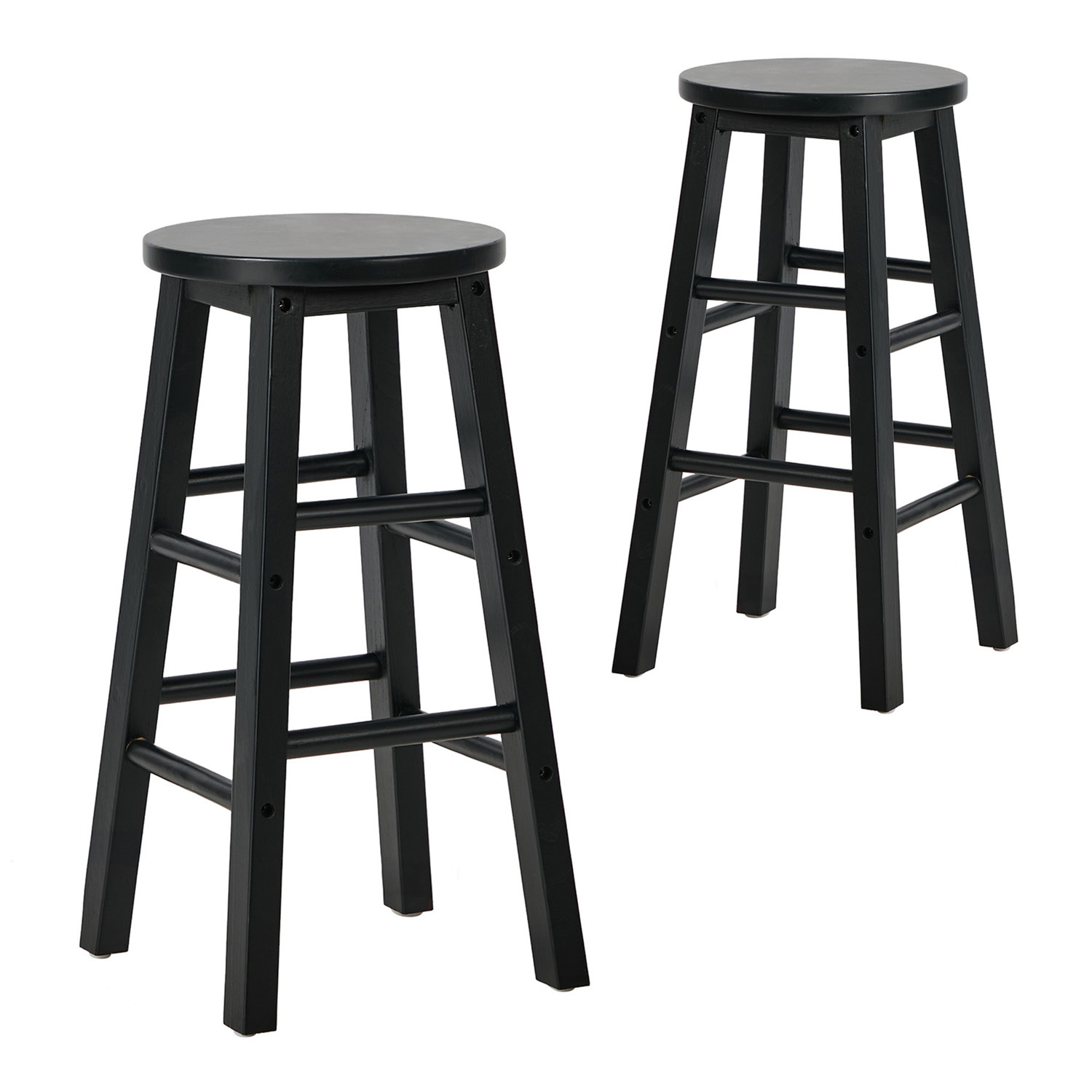 61cm Selvara Rubberwood Counter Stools